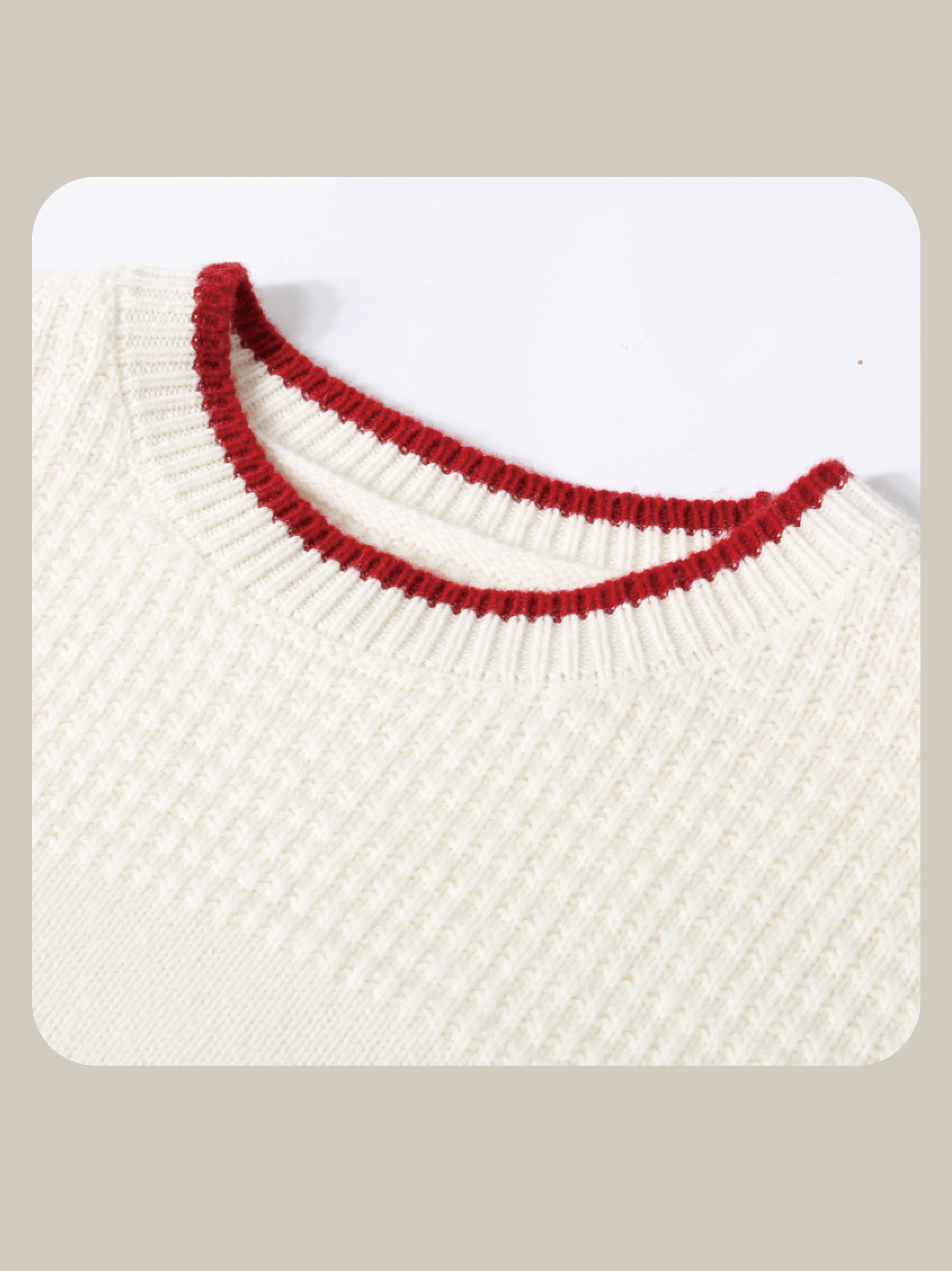 Heart Motif Piping Wool Sweater/ハートモチーフパイピングウールセーター