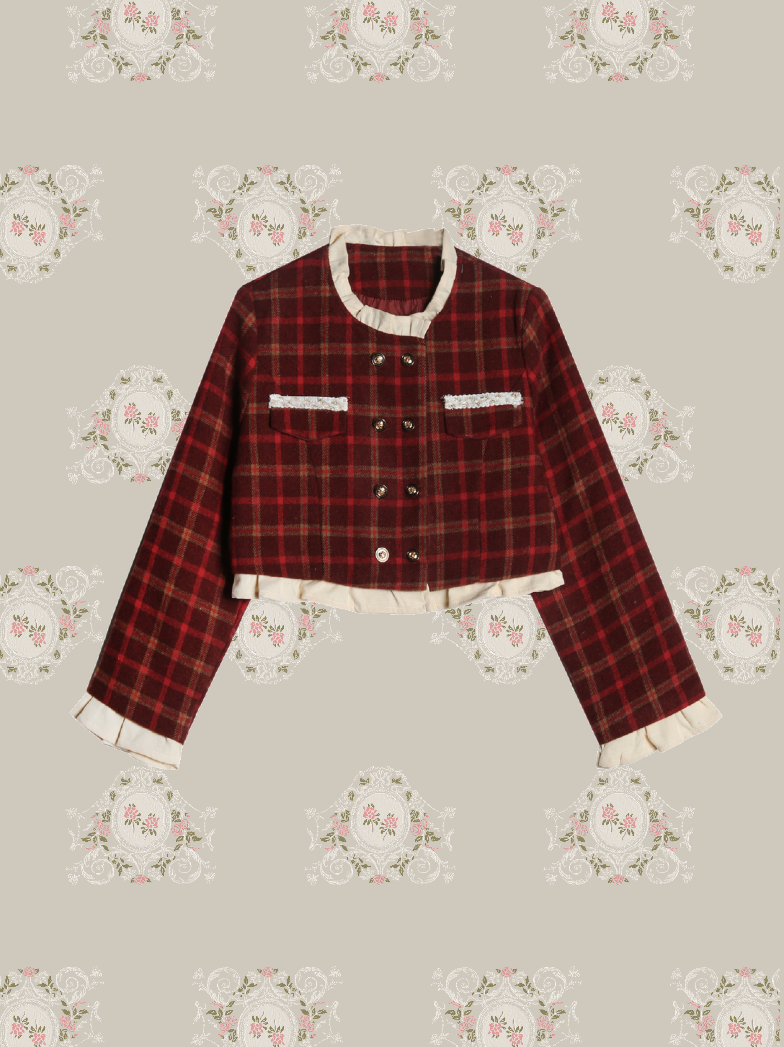 ・予約商品・Vintage Plaid Down Jacket Set-Up/ヴィンテージチェック柄中綿ジャケットセットアップ