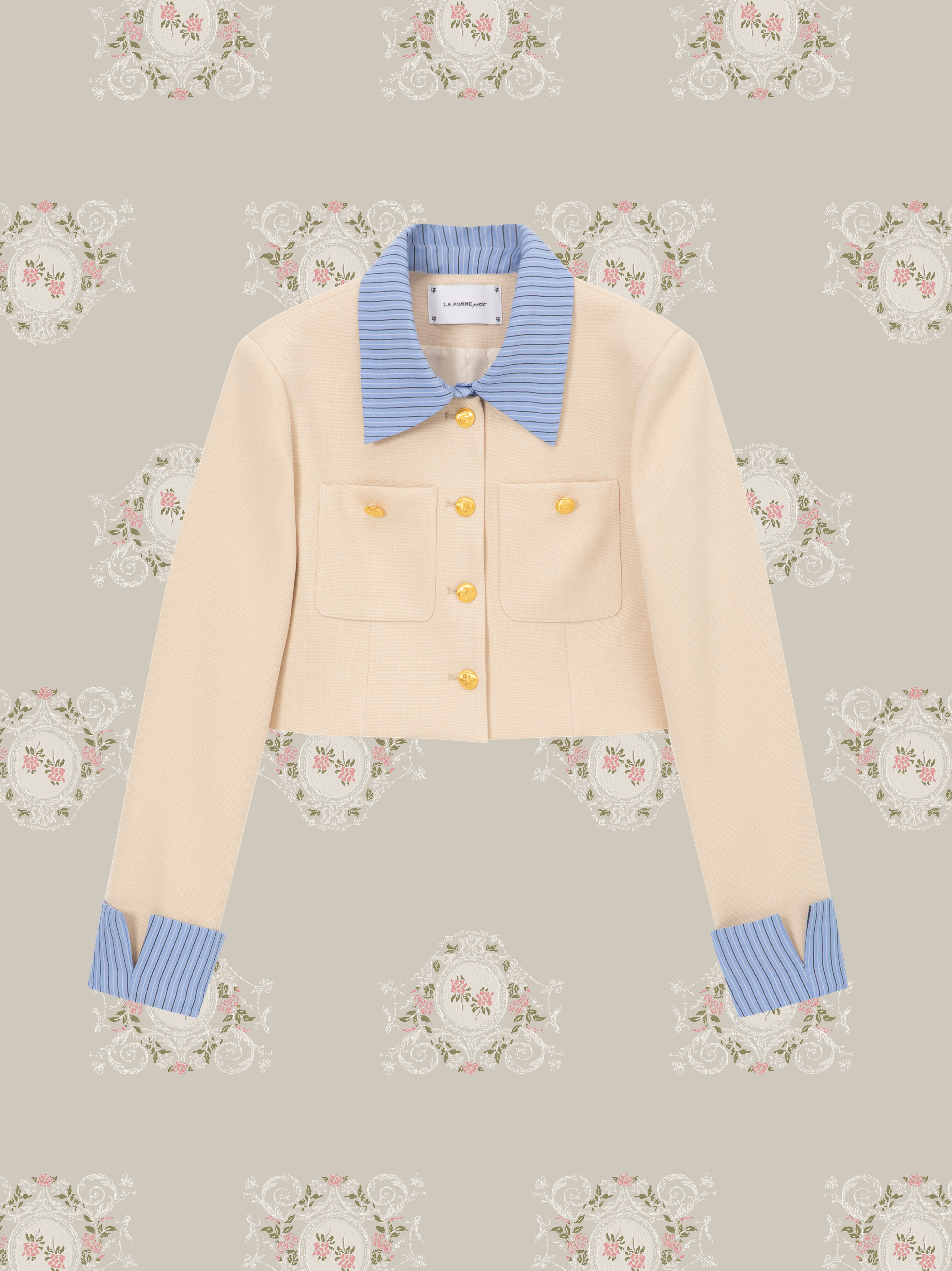 ・予約商品・Patchwork Navy Jacket Set Up