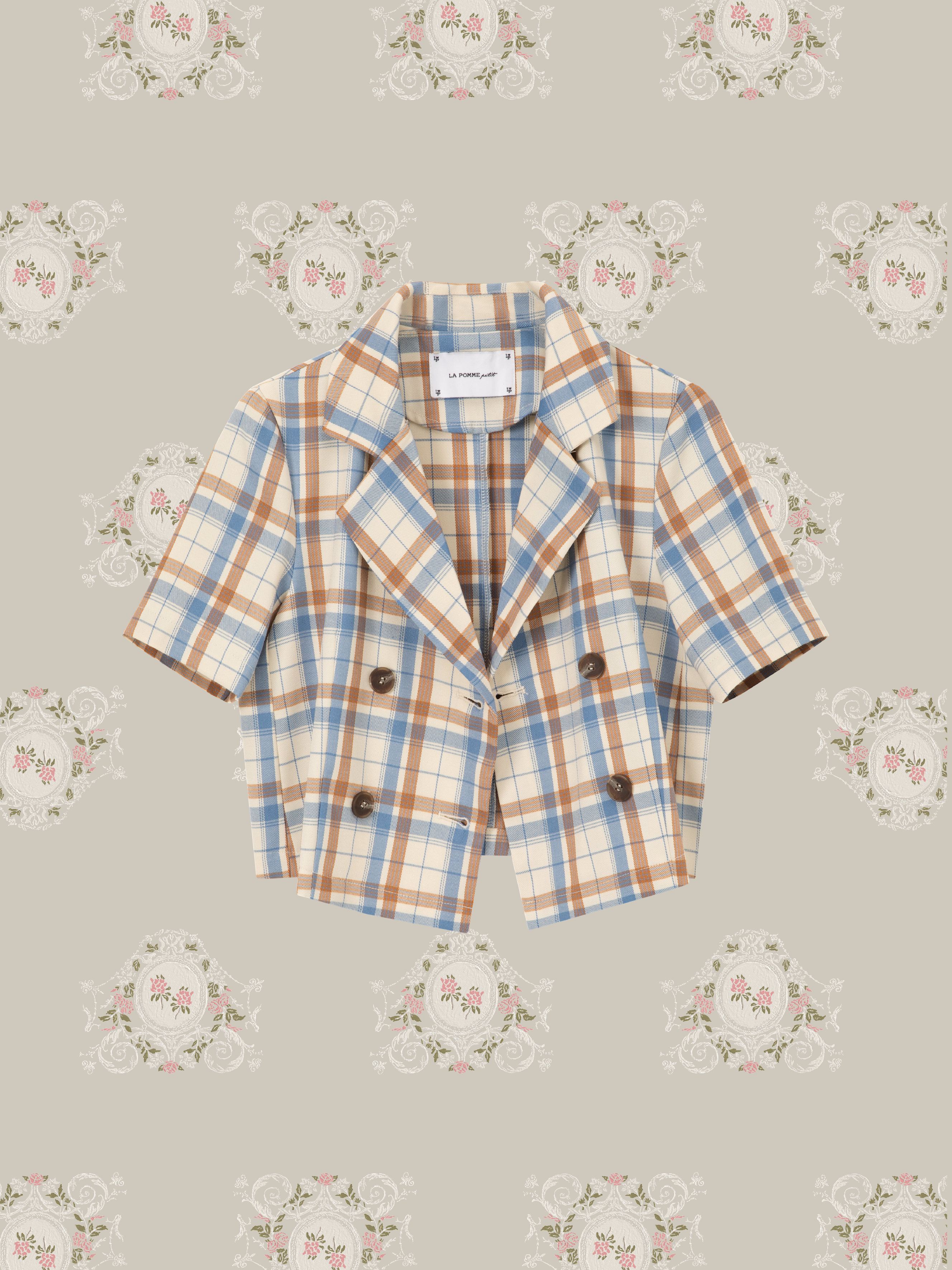 ・予約商品・Vintage Tartan Blazer Skirt Set U/ヴィンテージタータンブレザースカートセットアップ