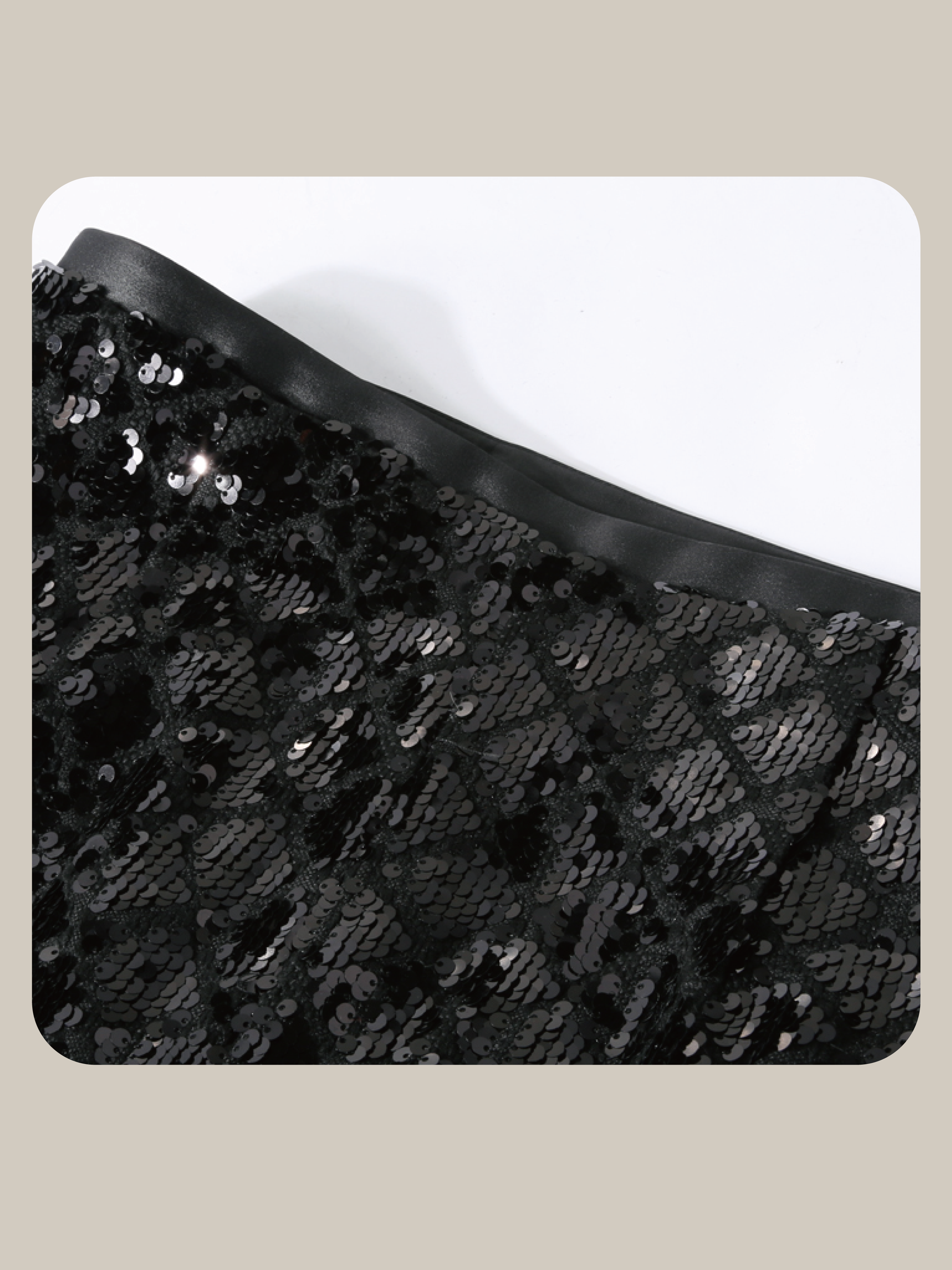 All Black Beads Shinning Skirt/オールブラックビーズシャイニングスカート