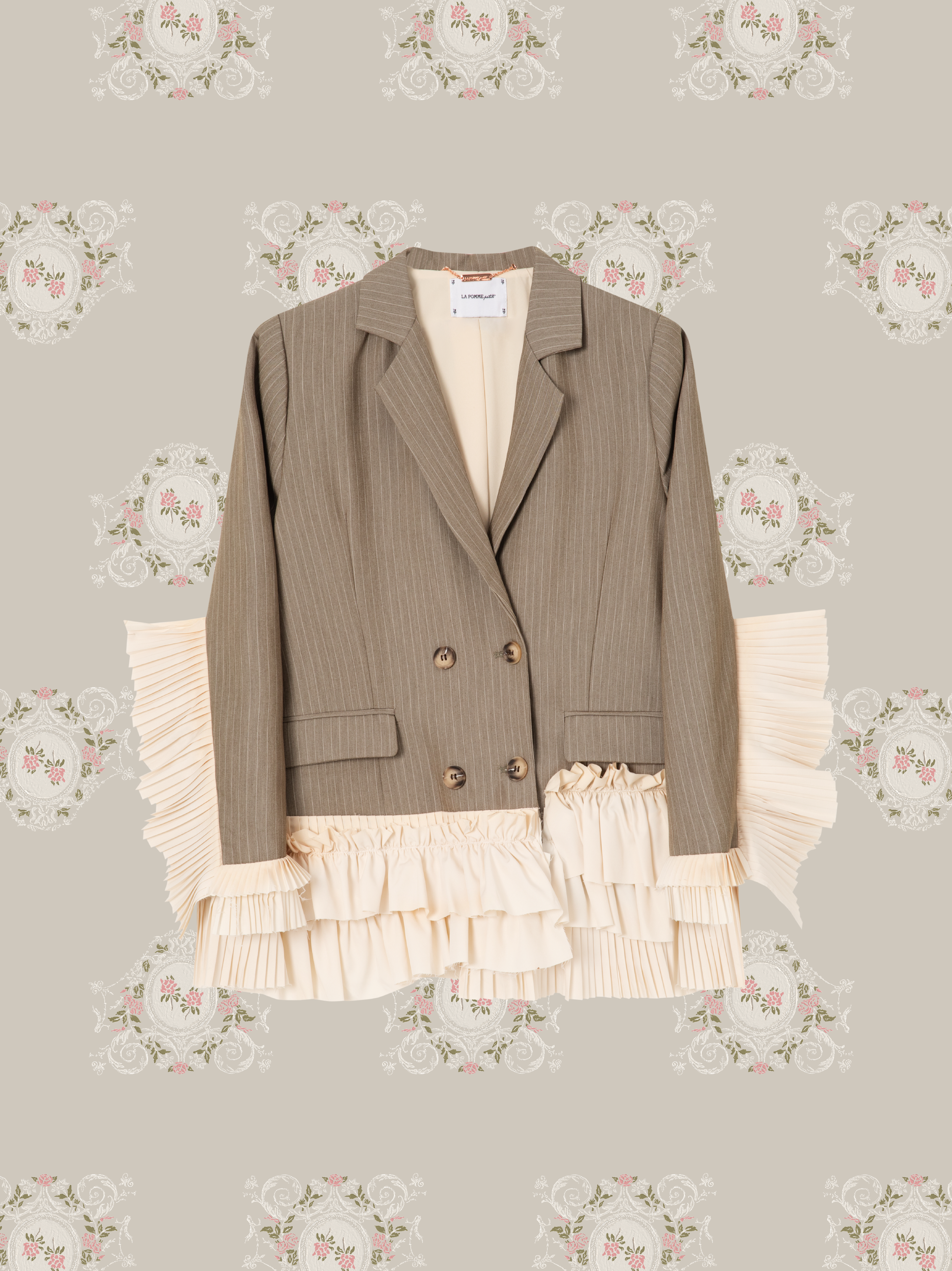・予約商品・Stripe Princess Frill Jacket/ストライププリンセスフリルジャケット