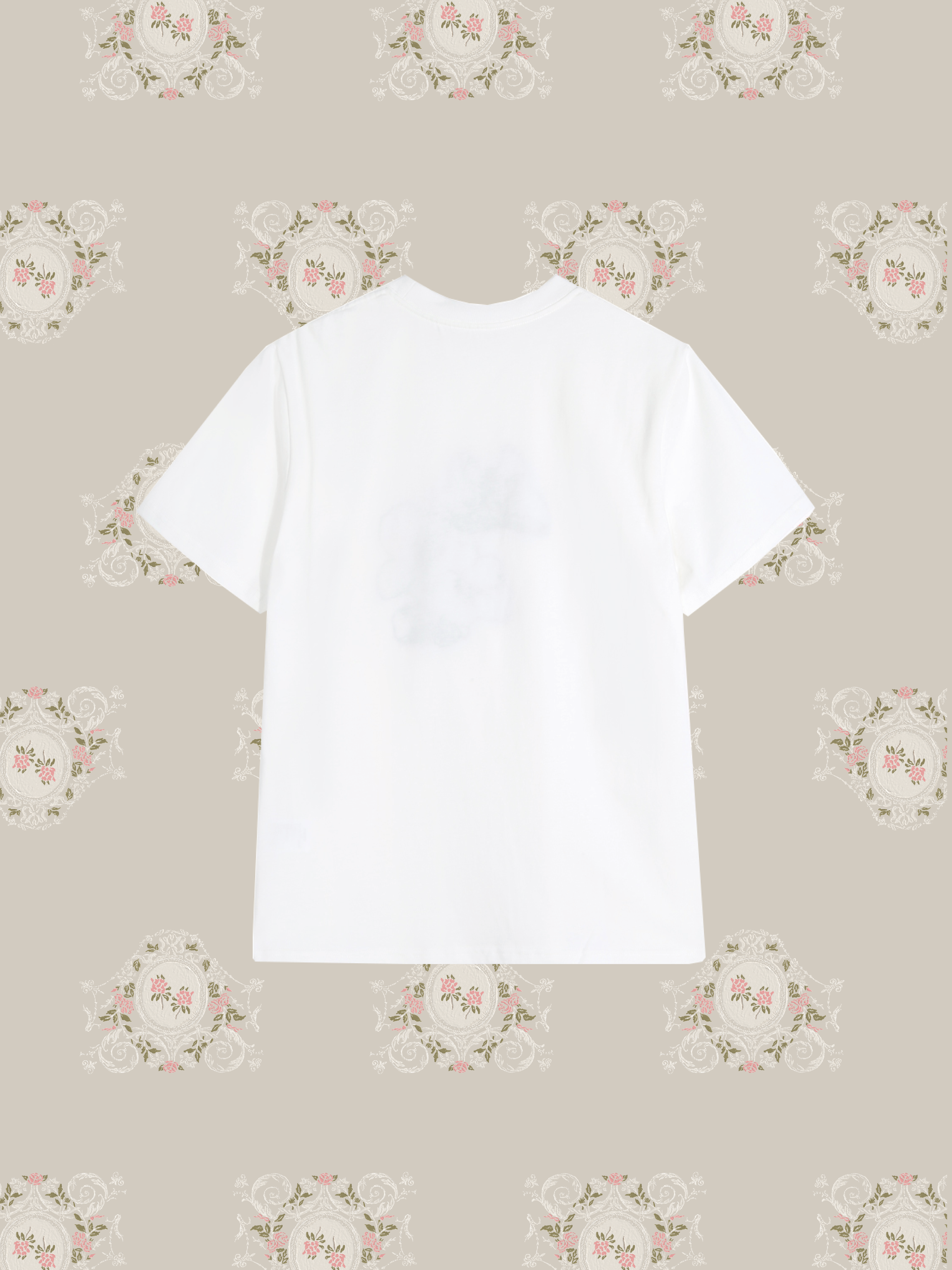 Lace Applique T-shirt/レースアップリケTシャツ