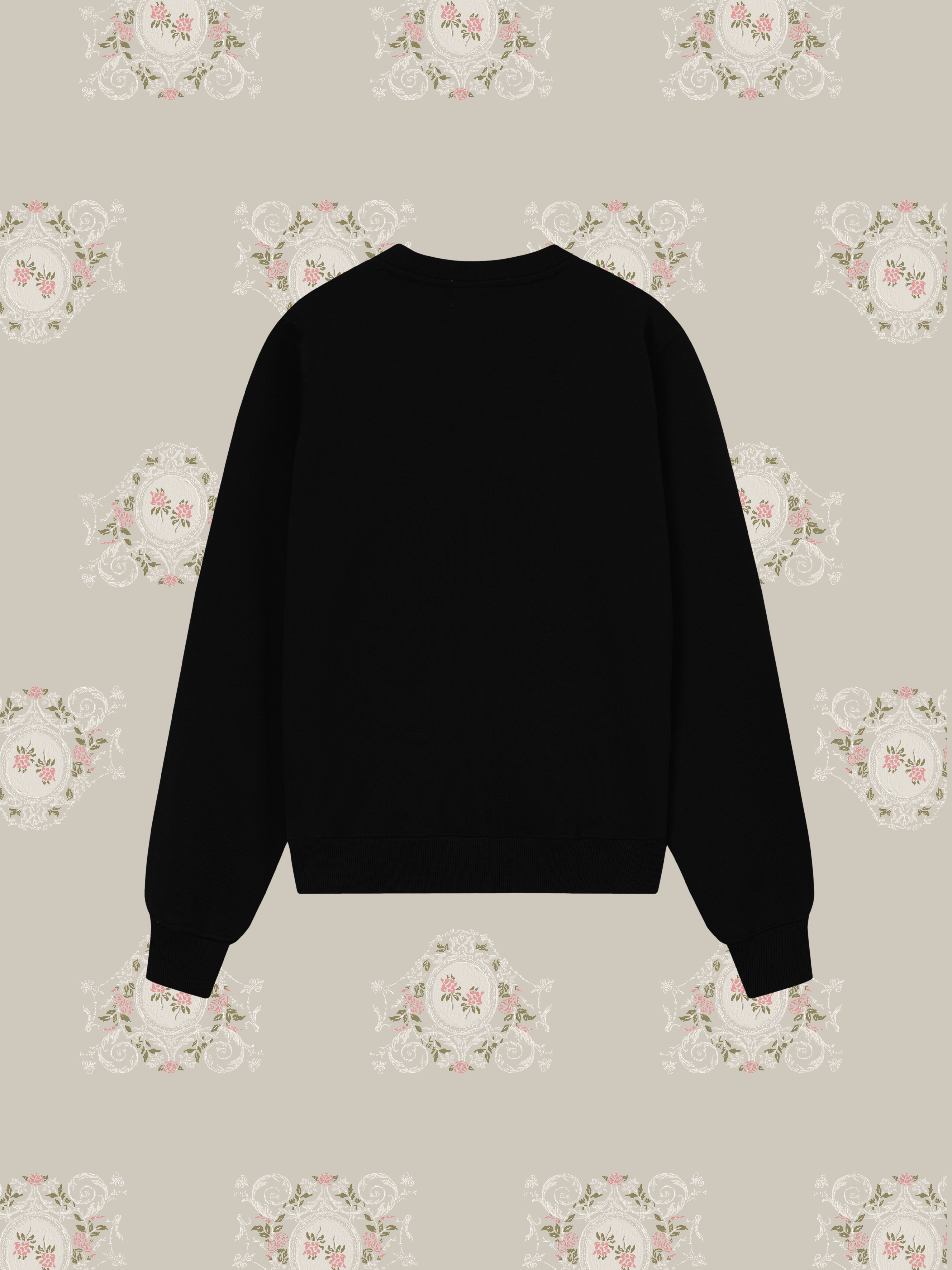 LA POMME petit Embroidery Bonjour petite Sweat