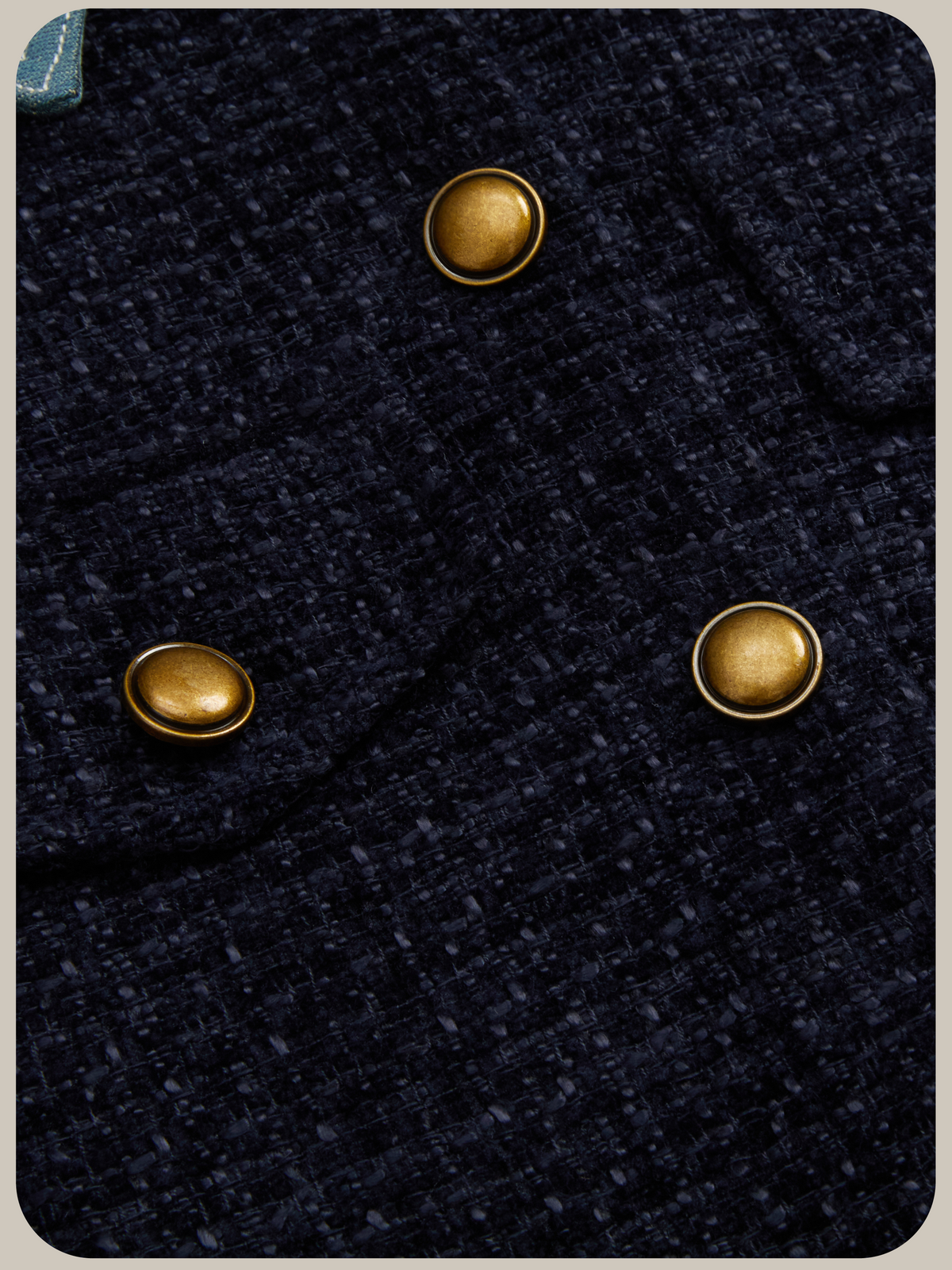 Denim Contrast Tweed Cropped Jacket Set Up/デニムツイードクロップドジャケットセットアップ