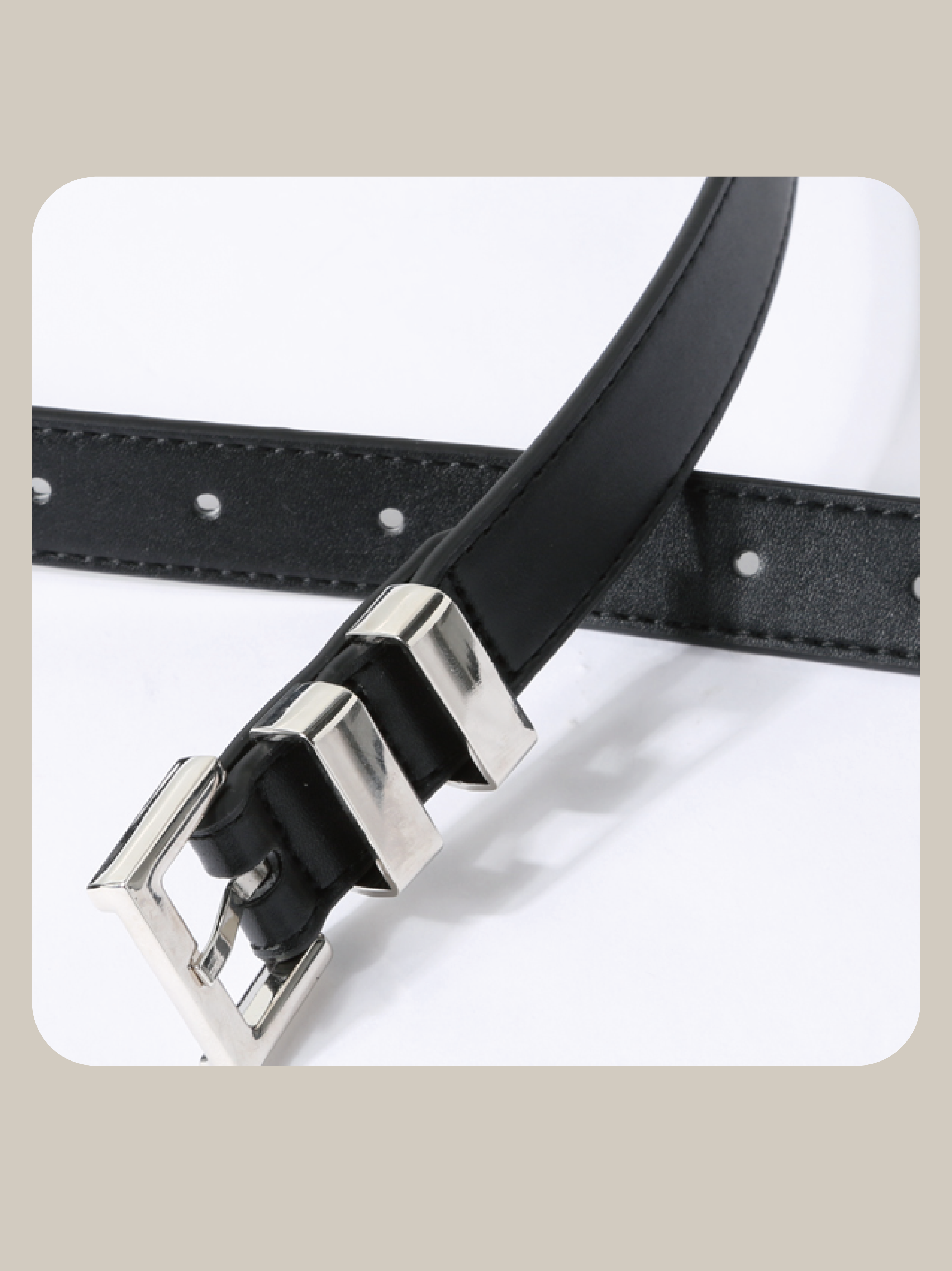 Skinny Eco Leather Belt/スキニーエコレザーベルト