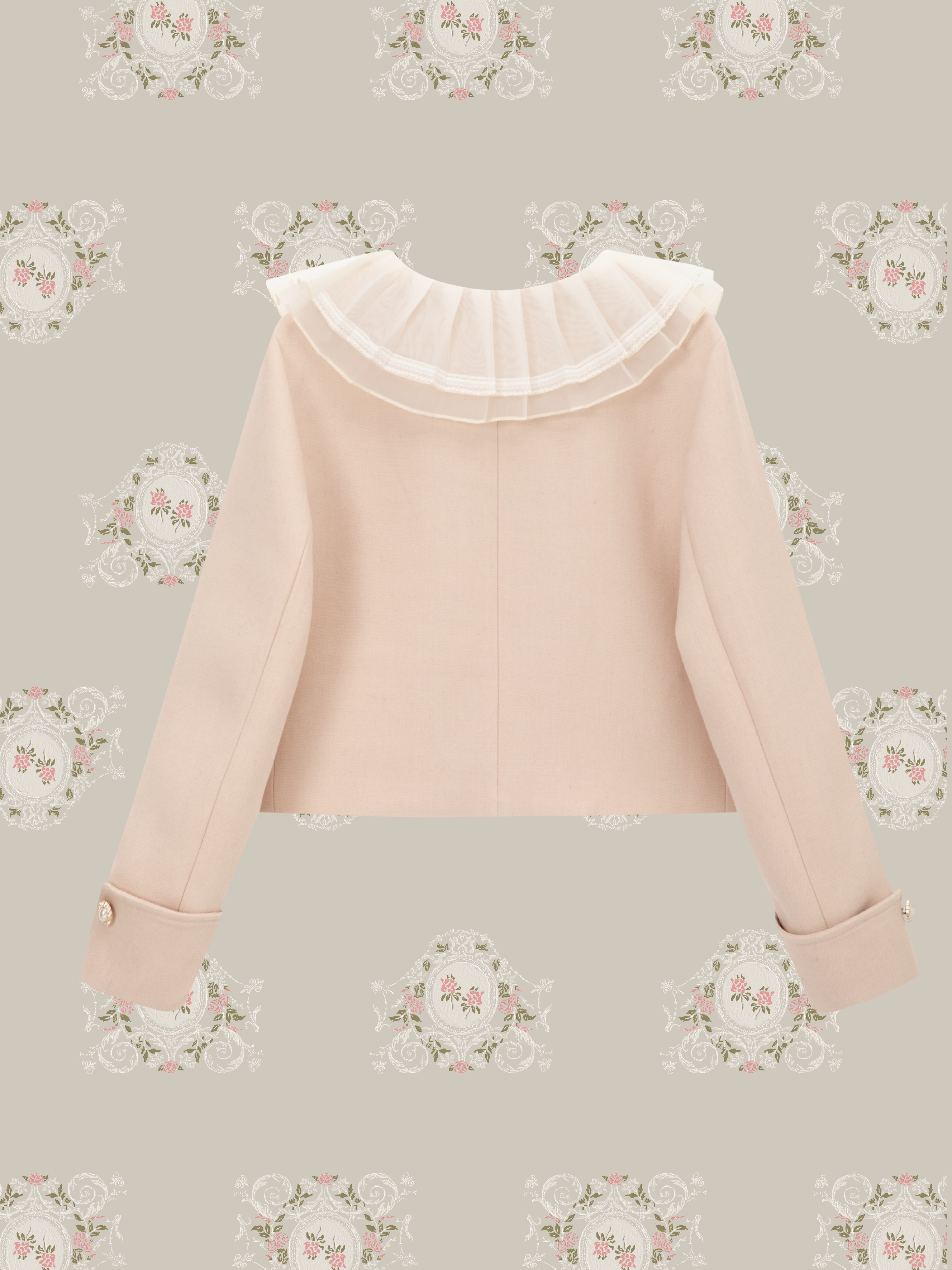 ・予約商品・Princess Lace Collar Woolly Pearl Set Up/プリンセスレースカラーウーリーパールセットアップ