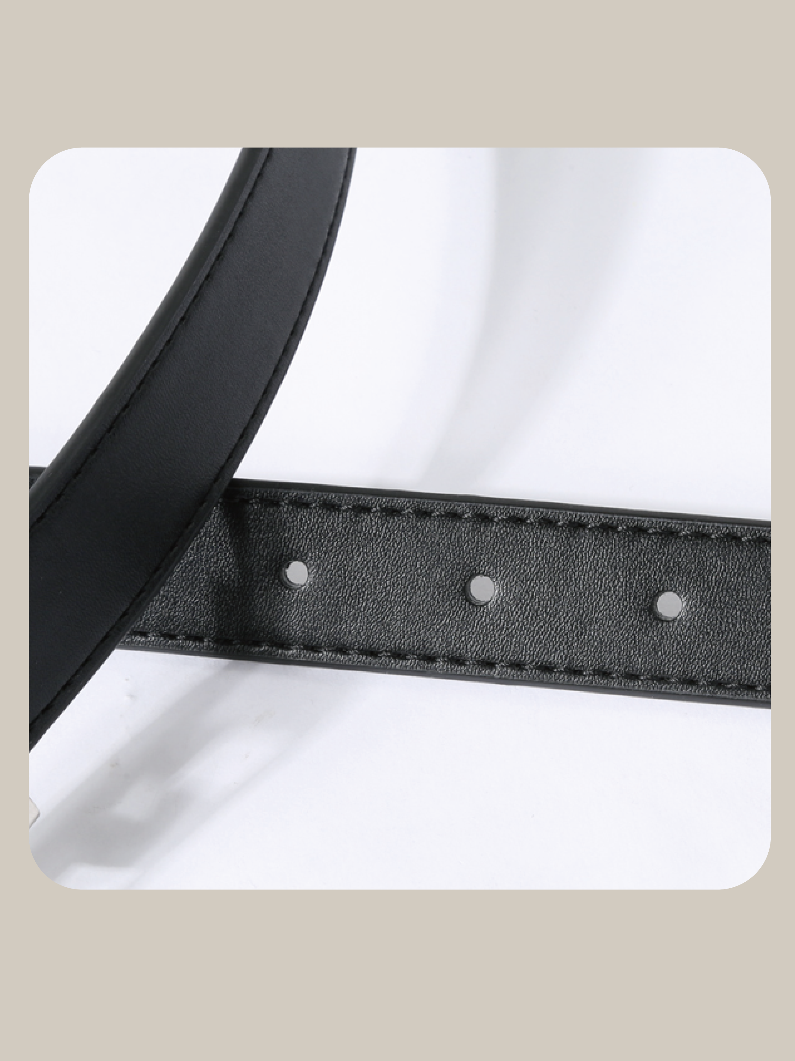 Skinny Eco Leather Belt/スキニーエコレザーベルト