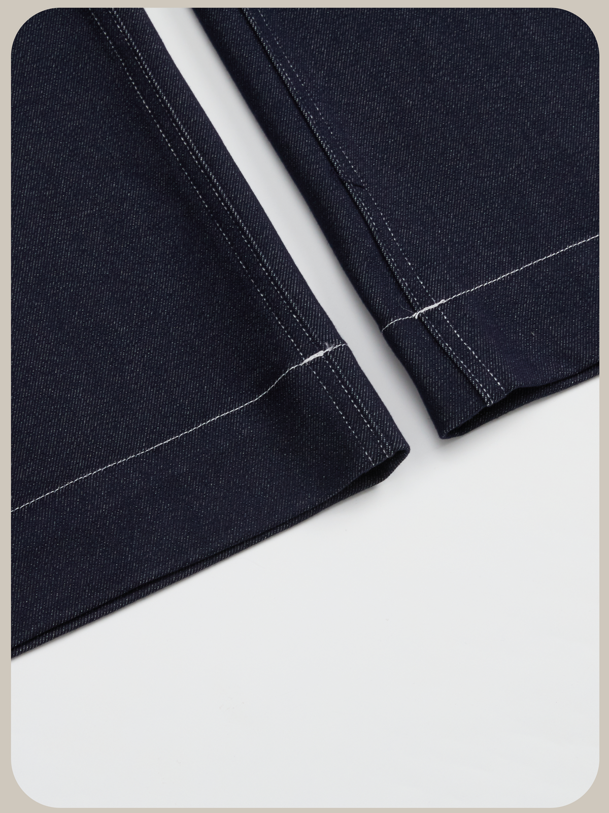 Check Stitching Denim Jacket Set Up/チェックステッチデニムジャケットセットアップ