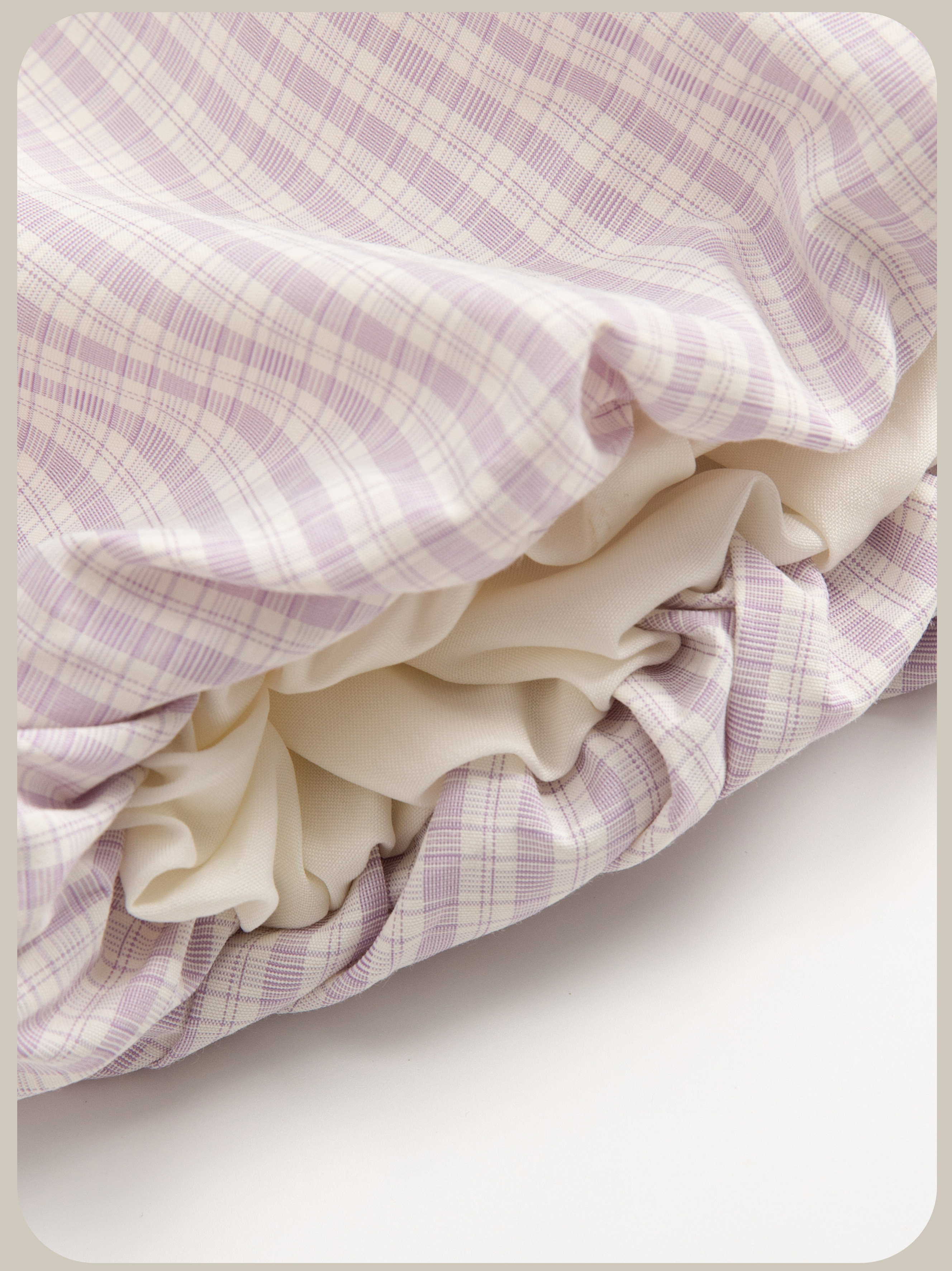 Lavender Bow Top Bubble Skirt Set Up/ラベンダーリボン付きトップスバブルスカートセットアップ
