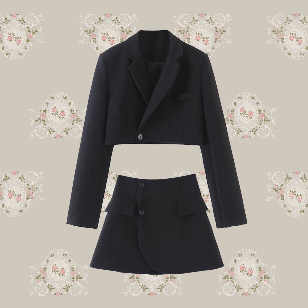 Causal Short Jacket Set Up/カウサルショートジャケットセットアップ