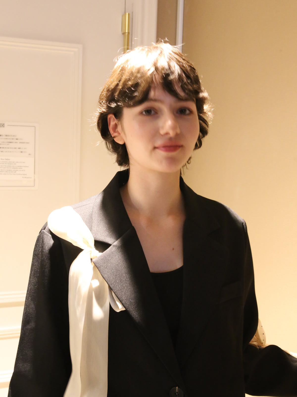 ・予約商品・Ribbon Attacthed Black Jacket