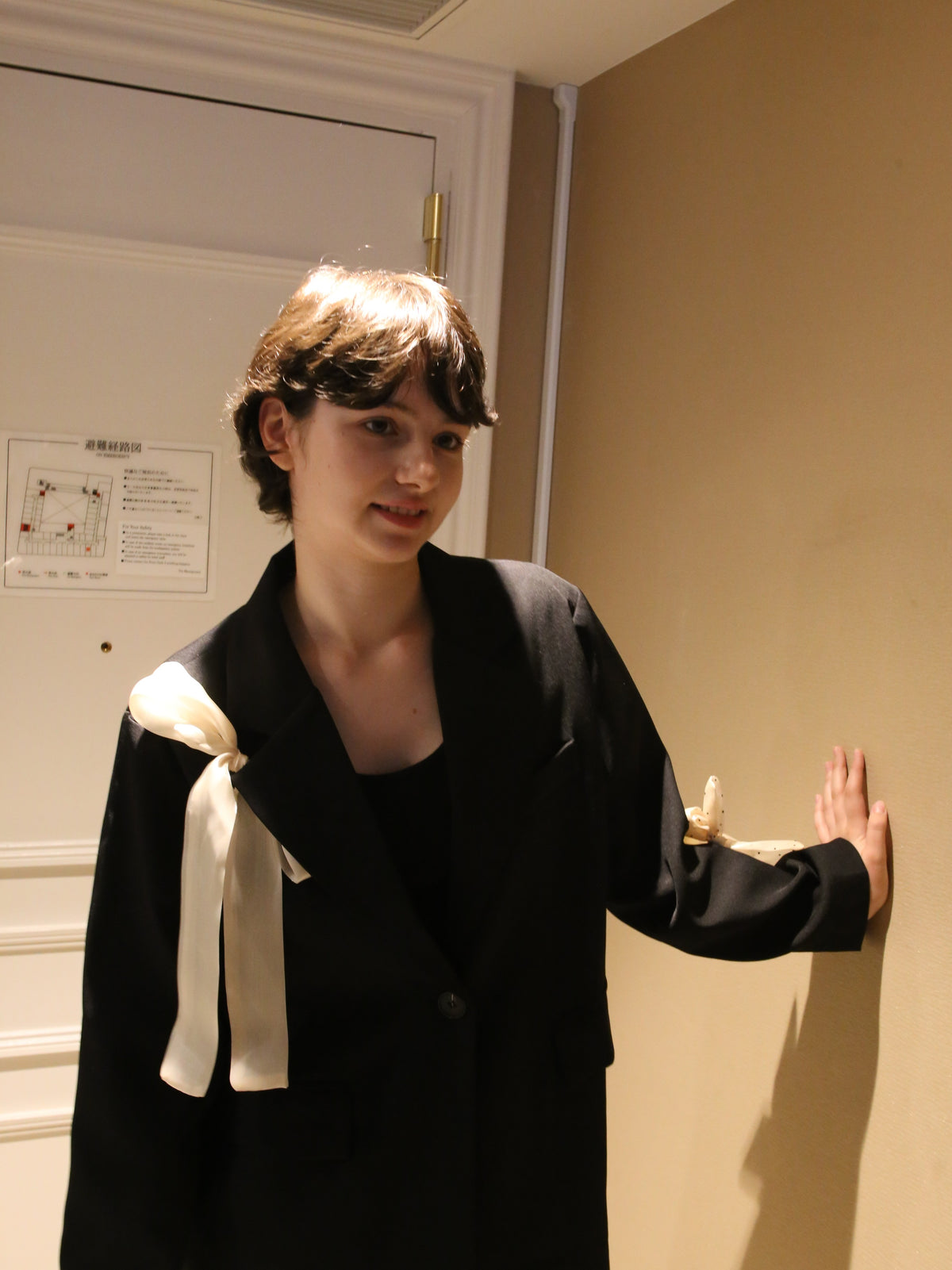 ・予約商品・Ribbon Attacthed Black Jacket