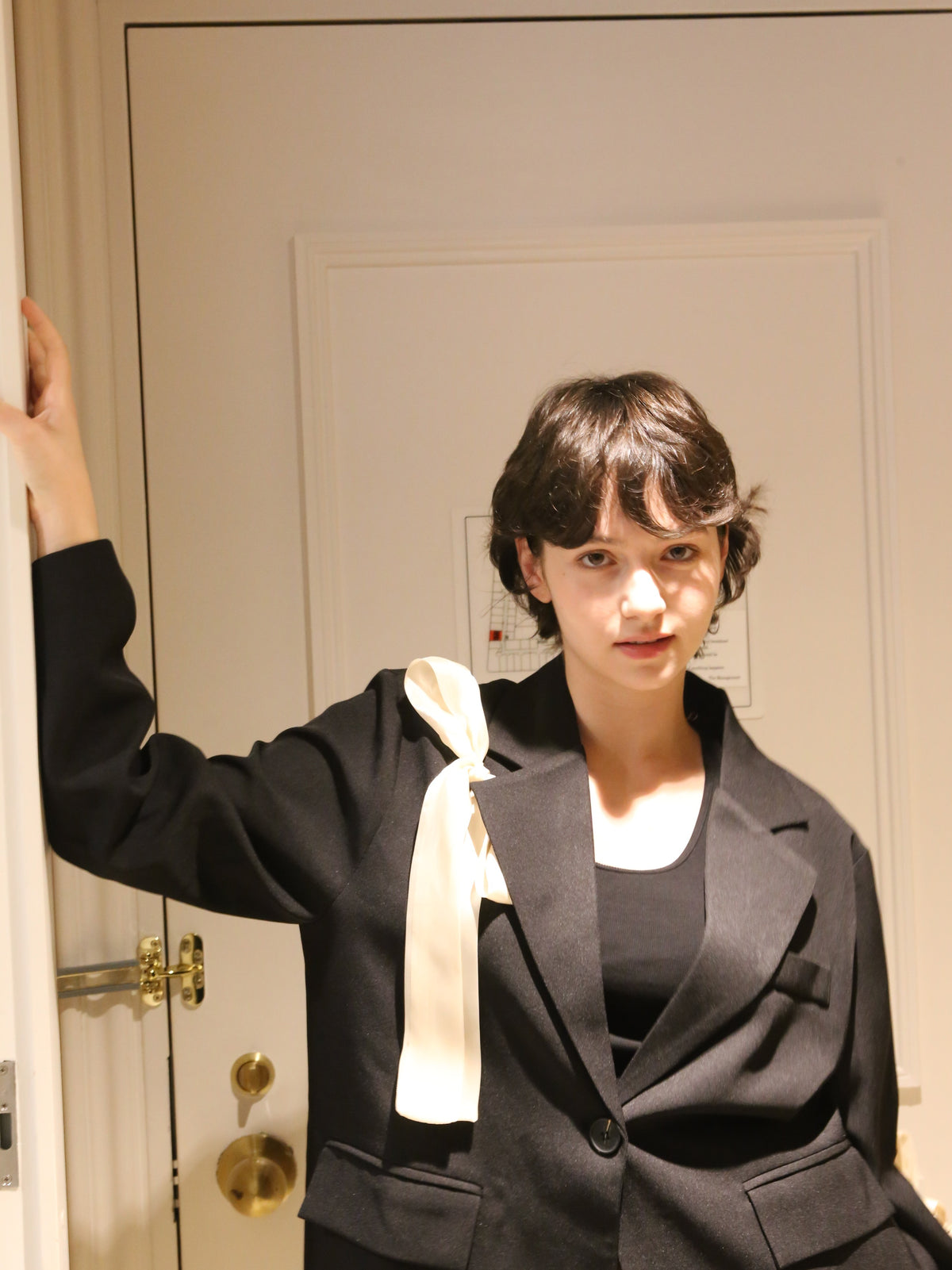 ・予約商品・Ribbon Attacthed Black Jacket