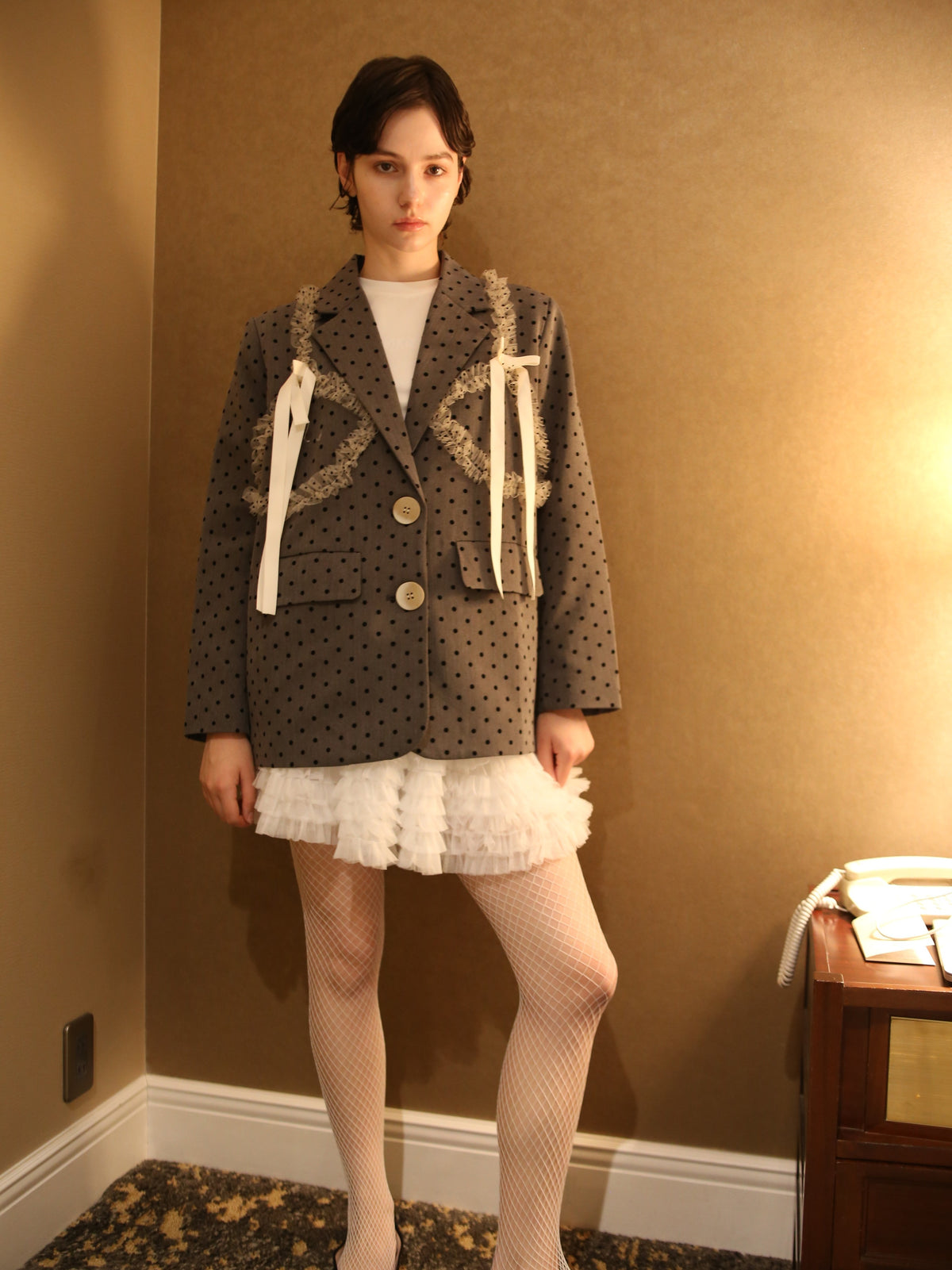 Layered Mesh Flare Mini Skirt/レイヤードメッシュフレアミニスカート