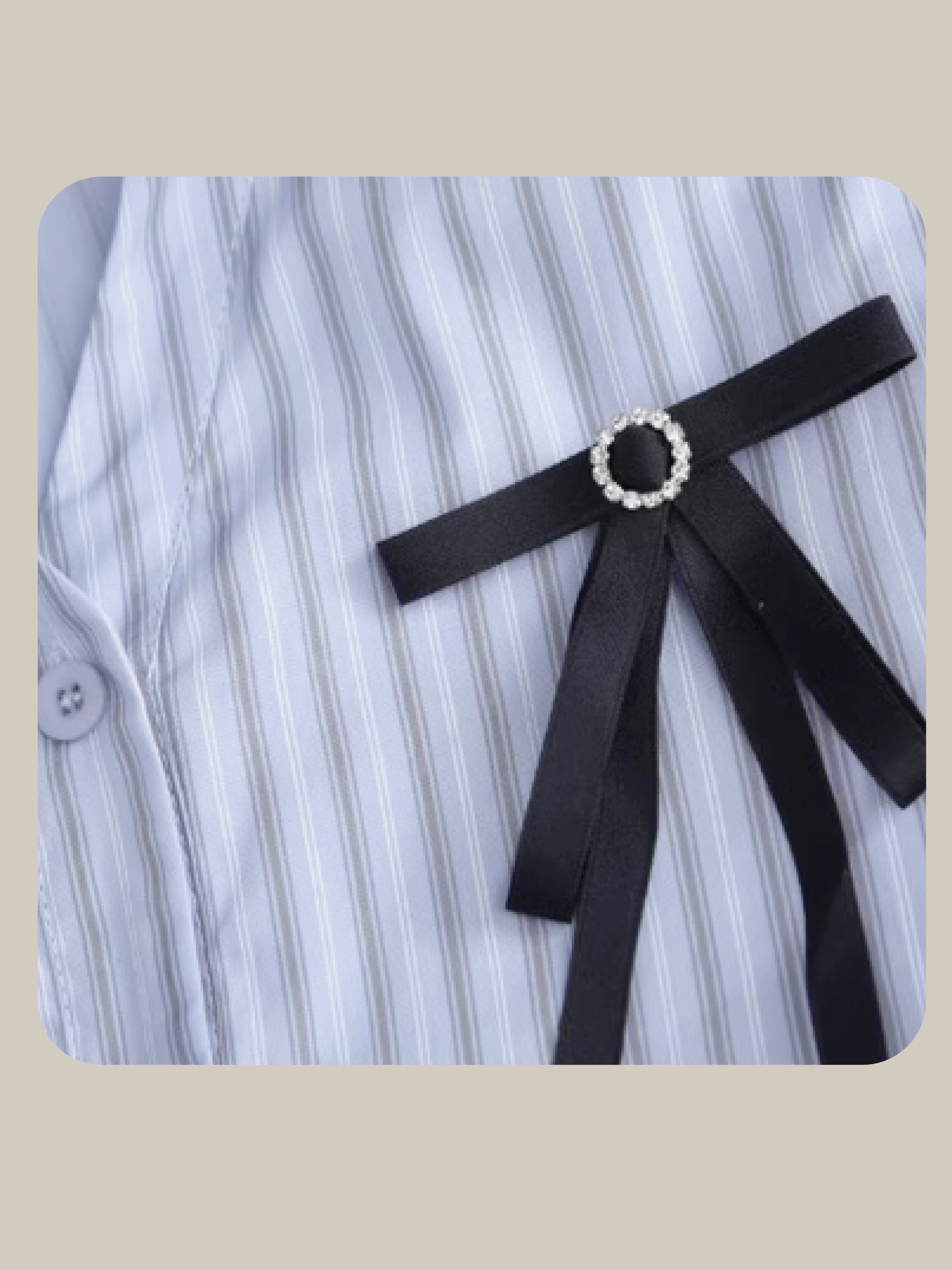 Gather Stripe Shirt Dress  ギャザーストライプシャツワンピース