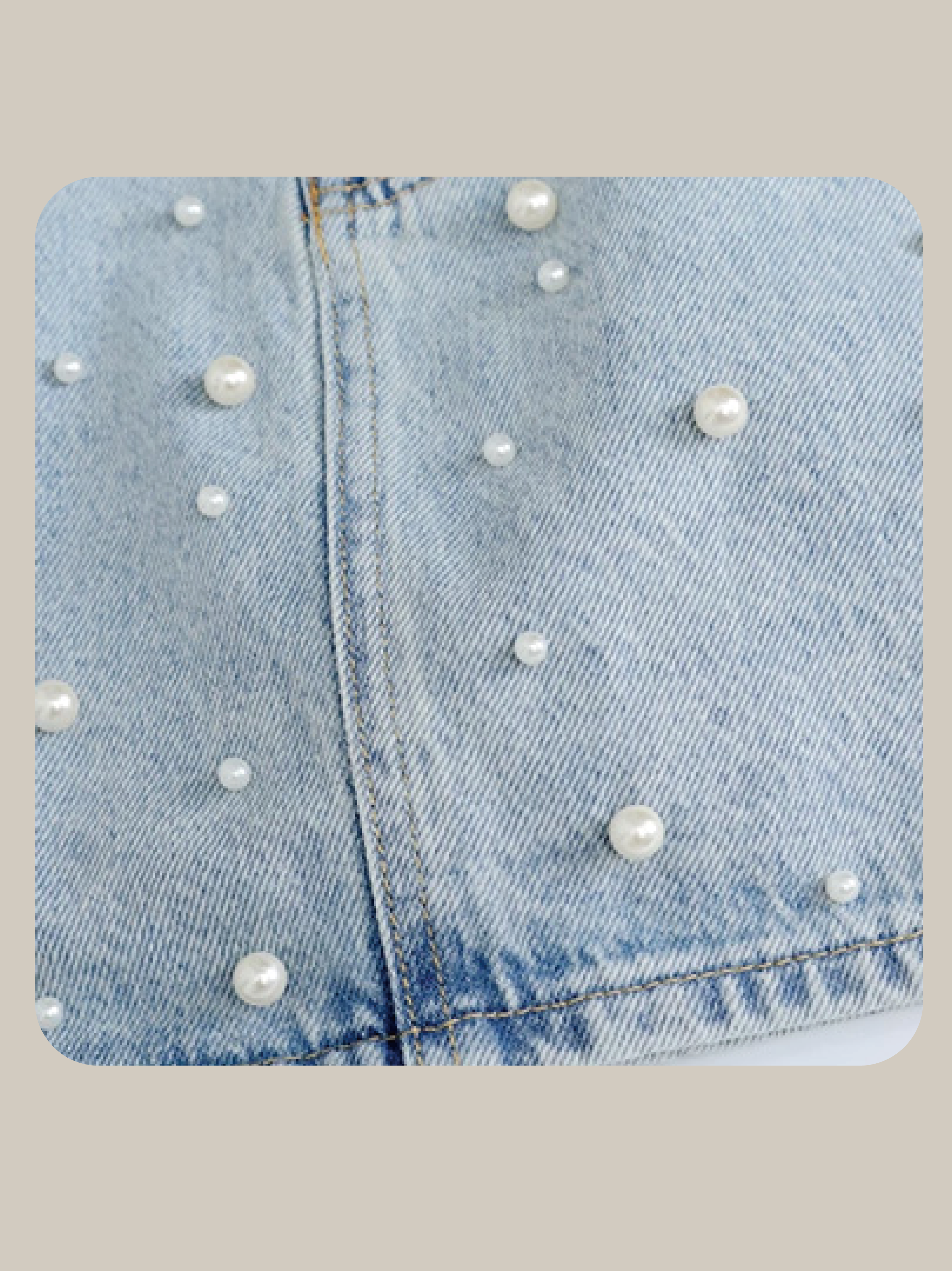 Brilliant Pearl Dots Mini Skirt