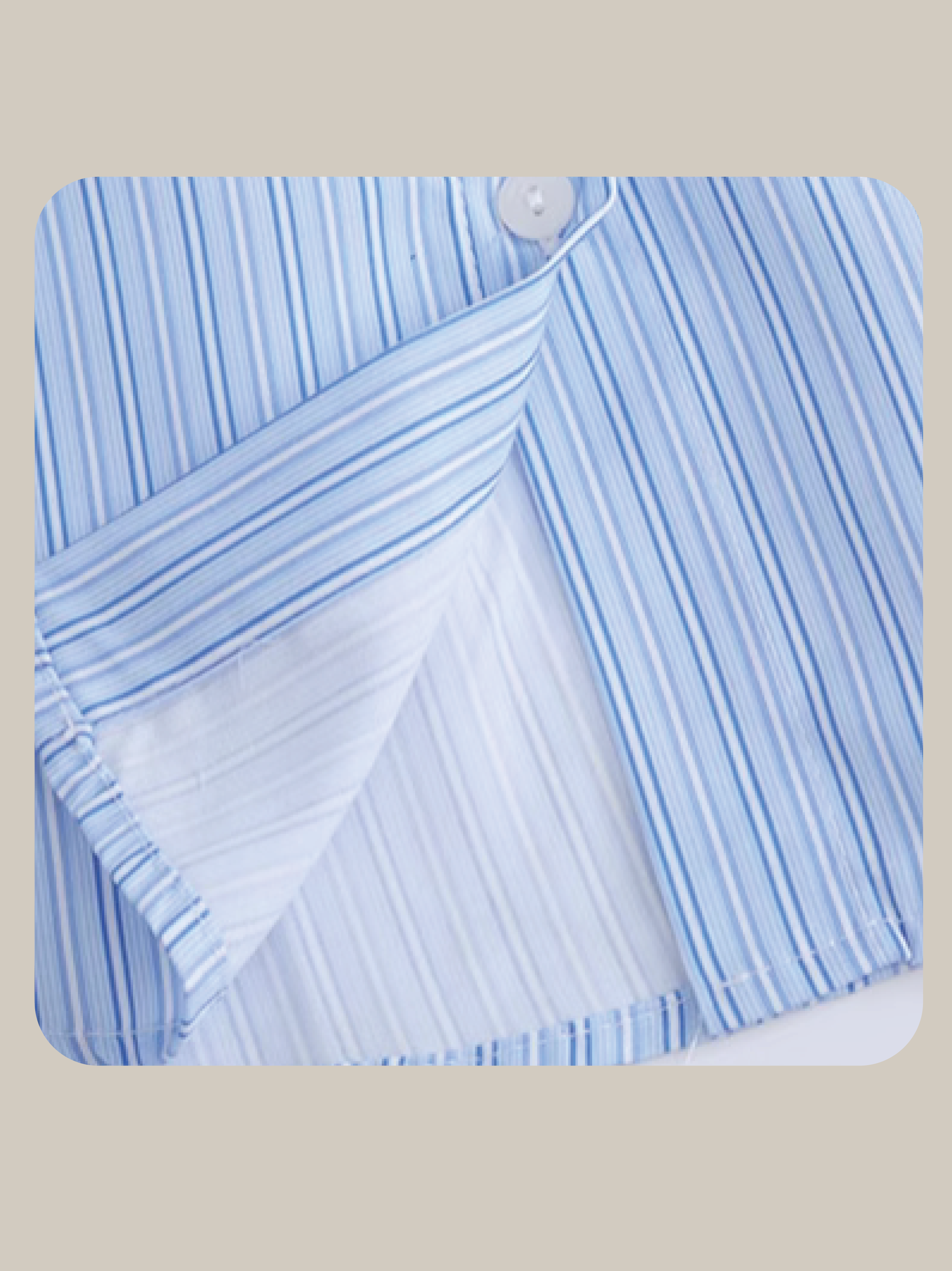 Baby Blue Stripe Shirt  ベイビーブルーストライプシャツ