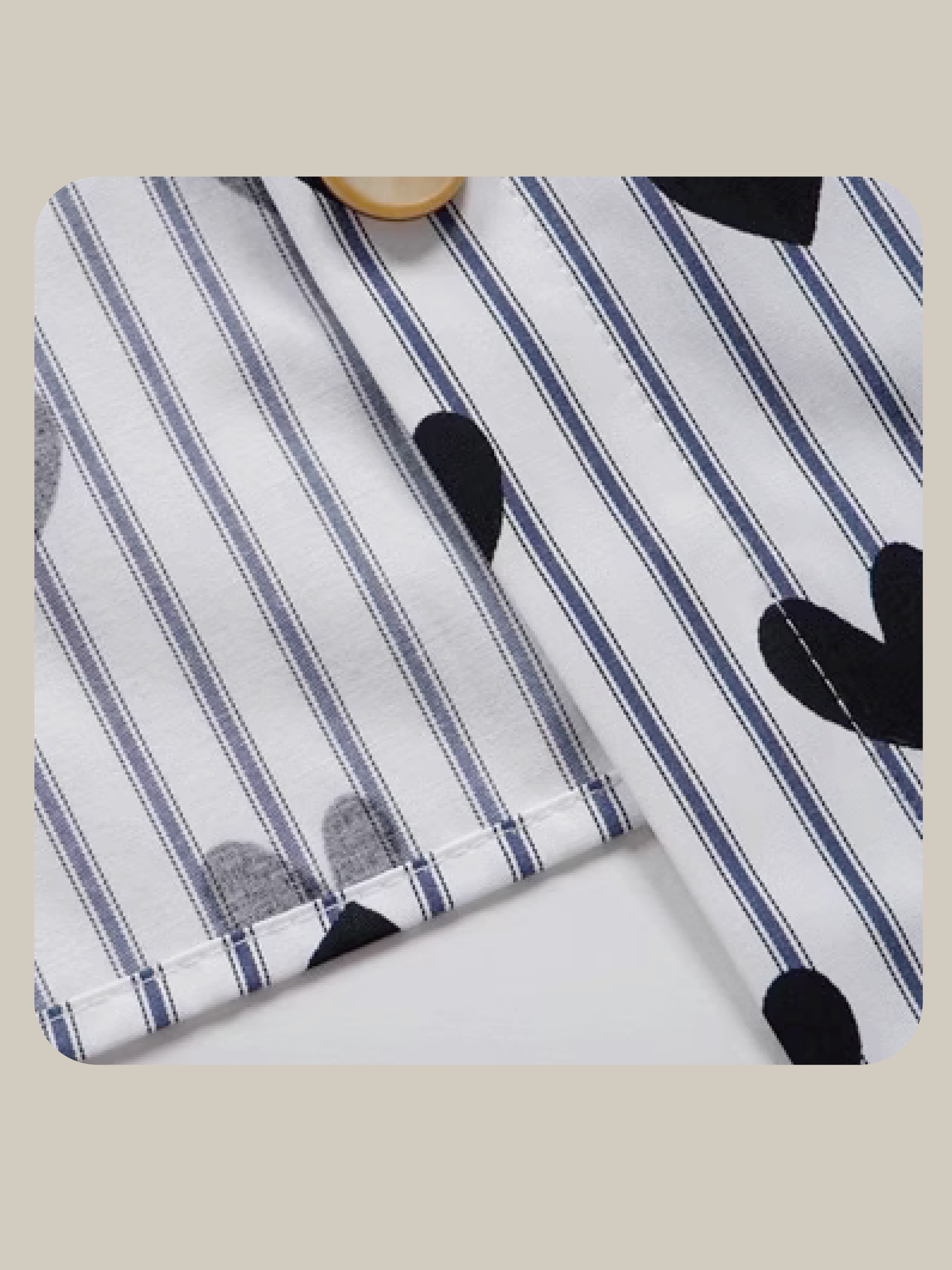 Cape Patchwork Stripe Shirt  ケープパッチワークストライプシャツ
