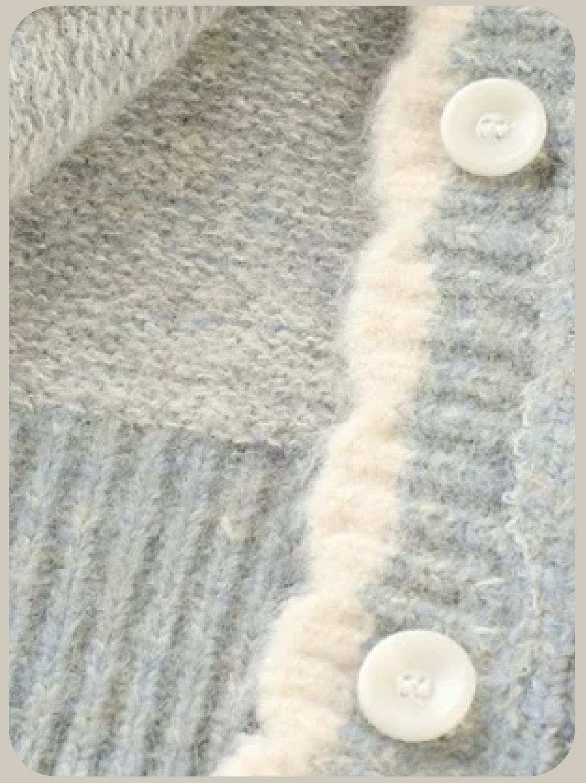 Heathered Floral Applique Cardigan/ヘザーフローラルアップリケカーディガン