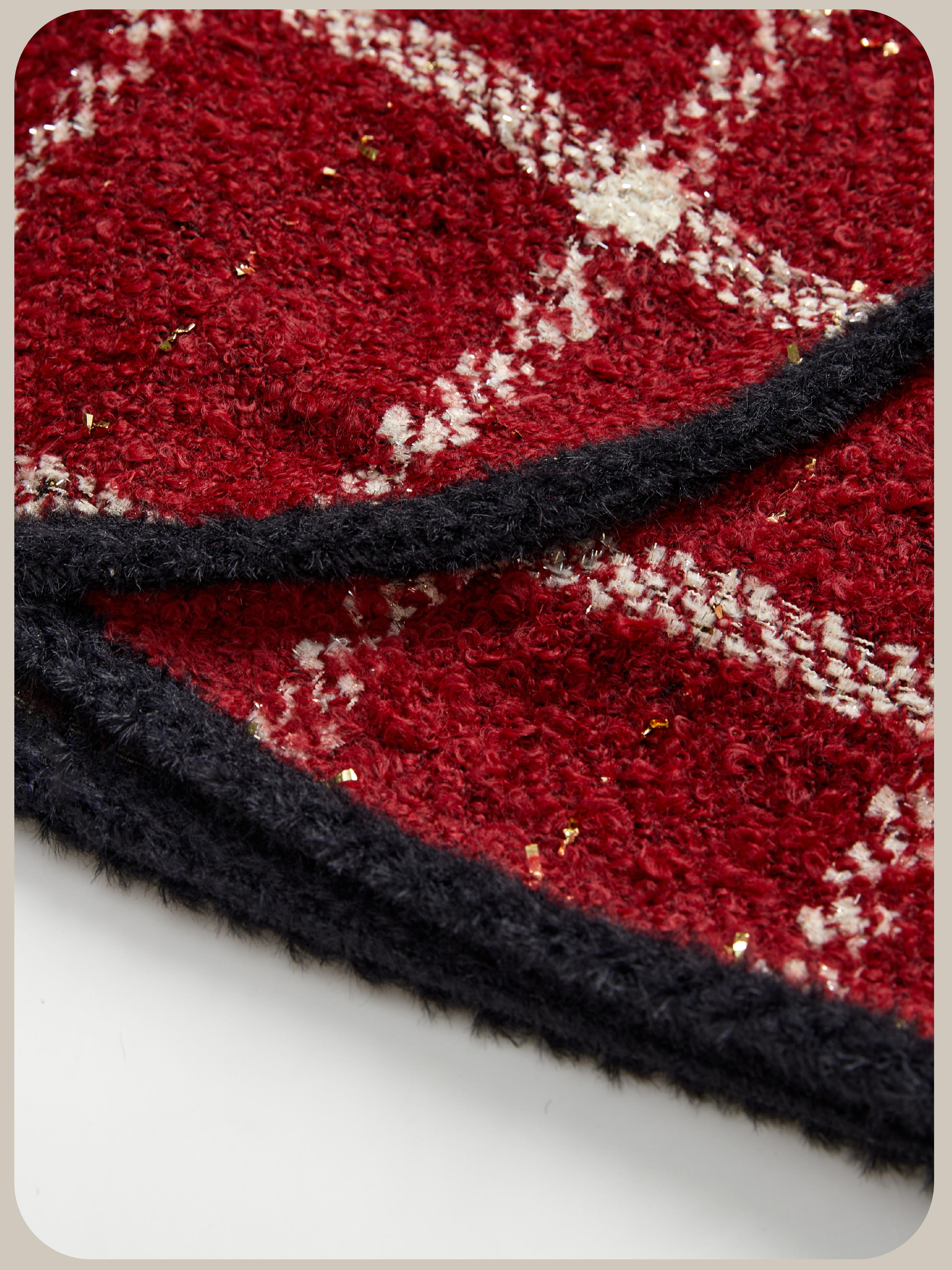 New Color❤︎No Button Red Motif Set Up. ノンボタンレッドチェックモチーフセットアップ