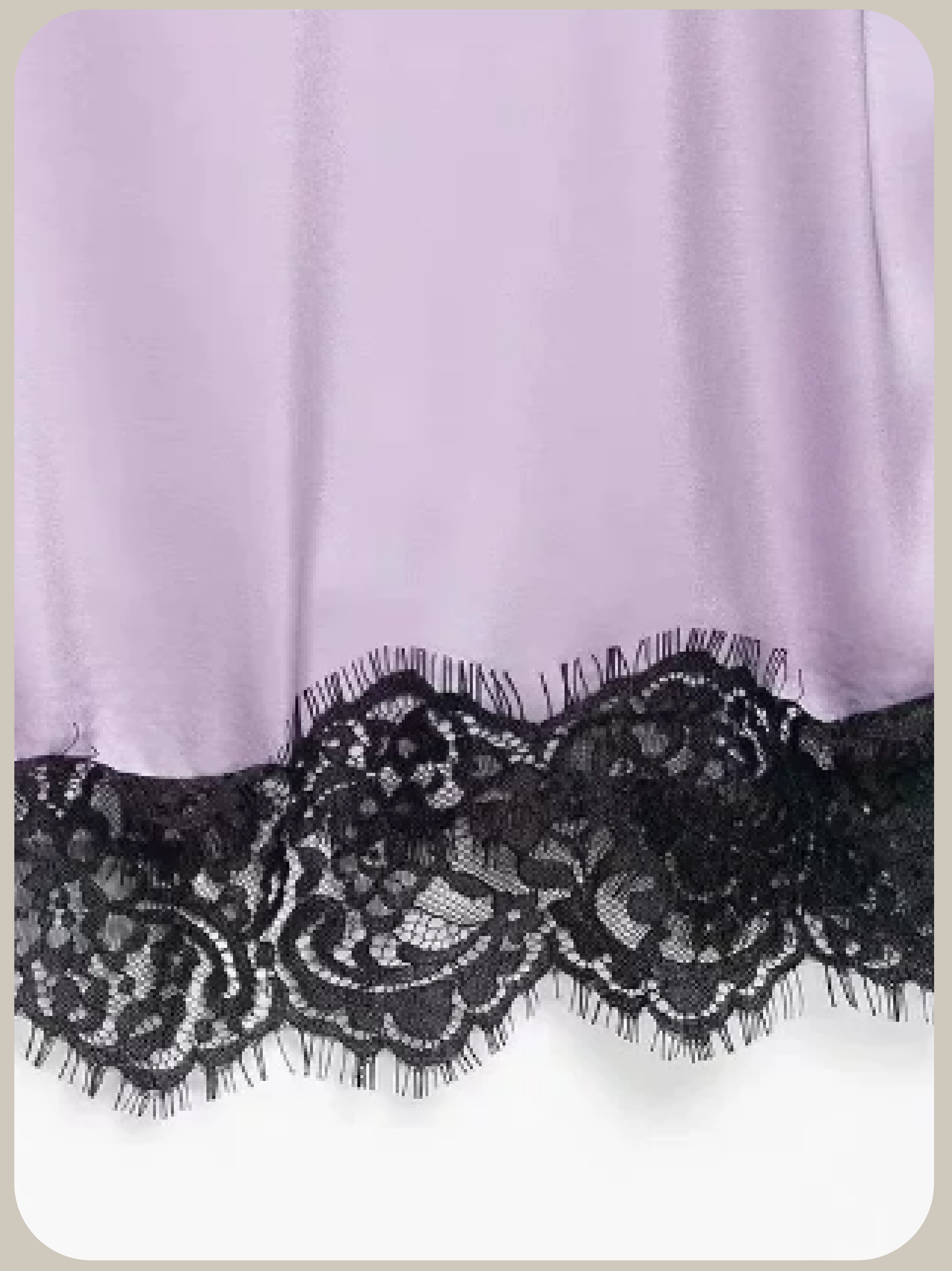 Satin Lace Trim Cami/サテンレーストリムキャミ
