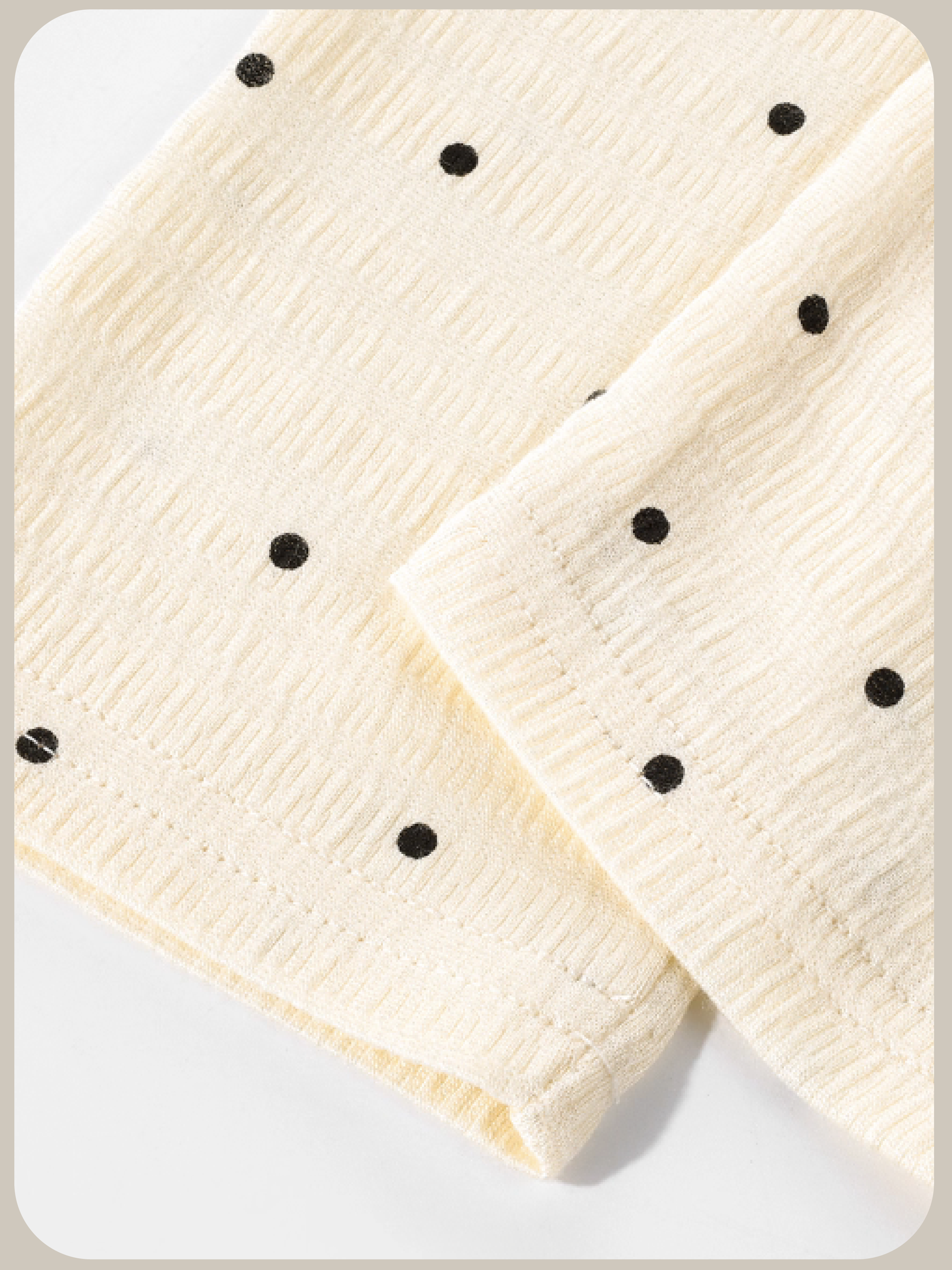 Mesh Ribbon Dots Top/メッシュリボンドットトップス