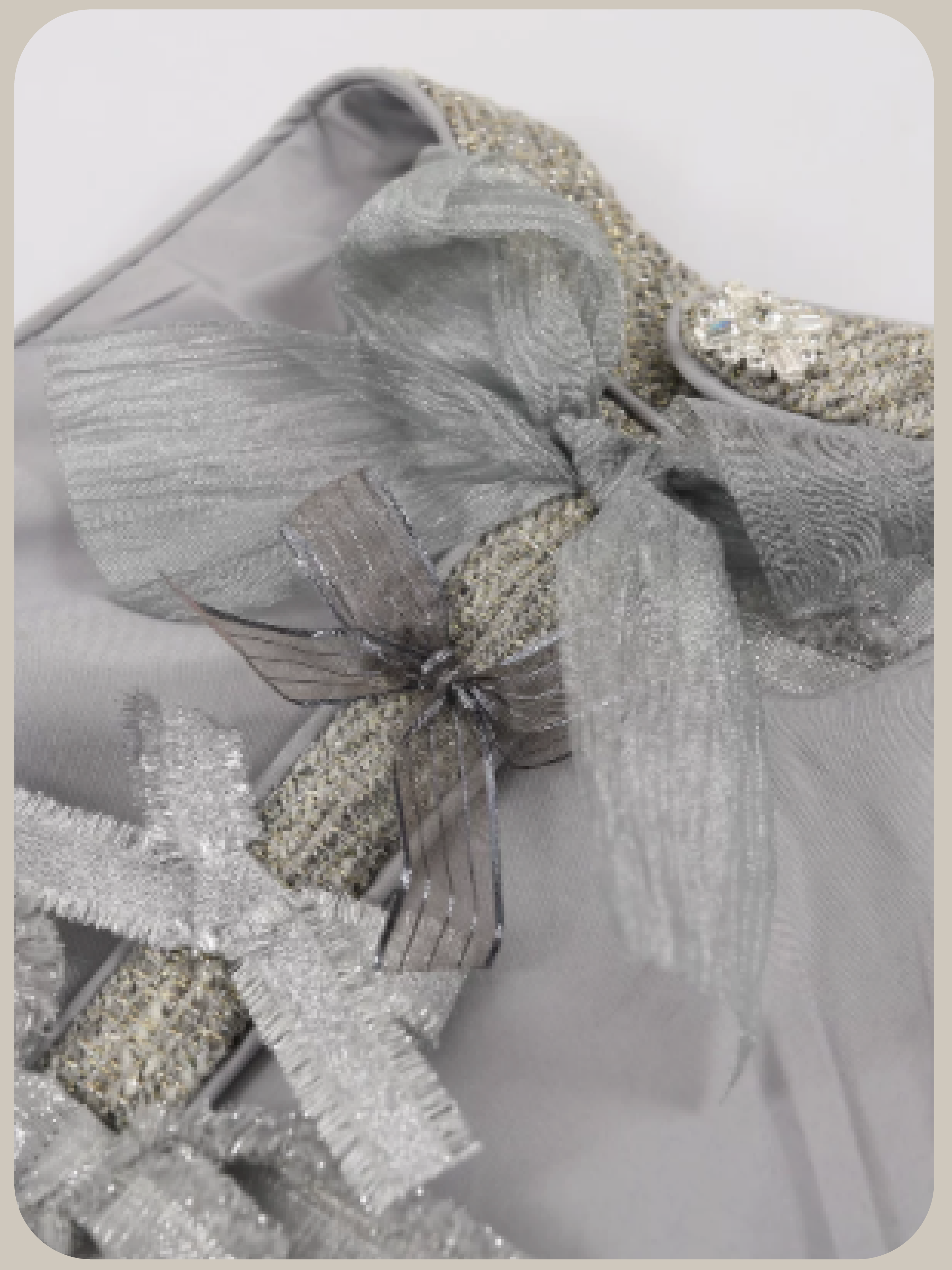 Sparkling Halter Dress with Delicate Glitter Bow/グリッターリボンきらめくホルターネックドレス