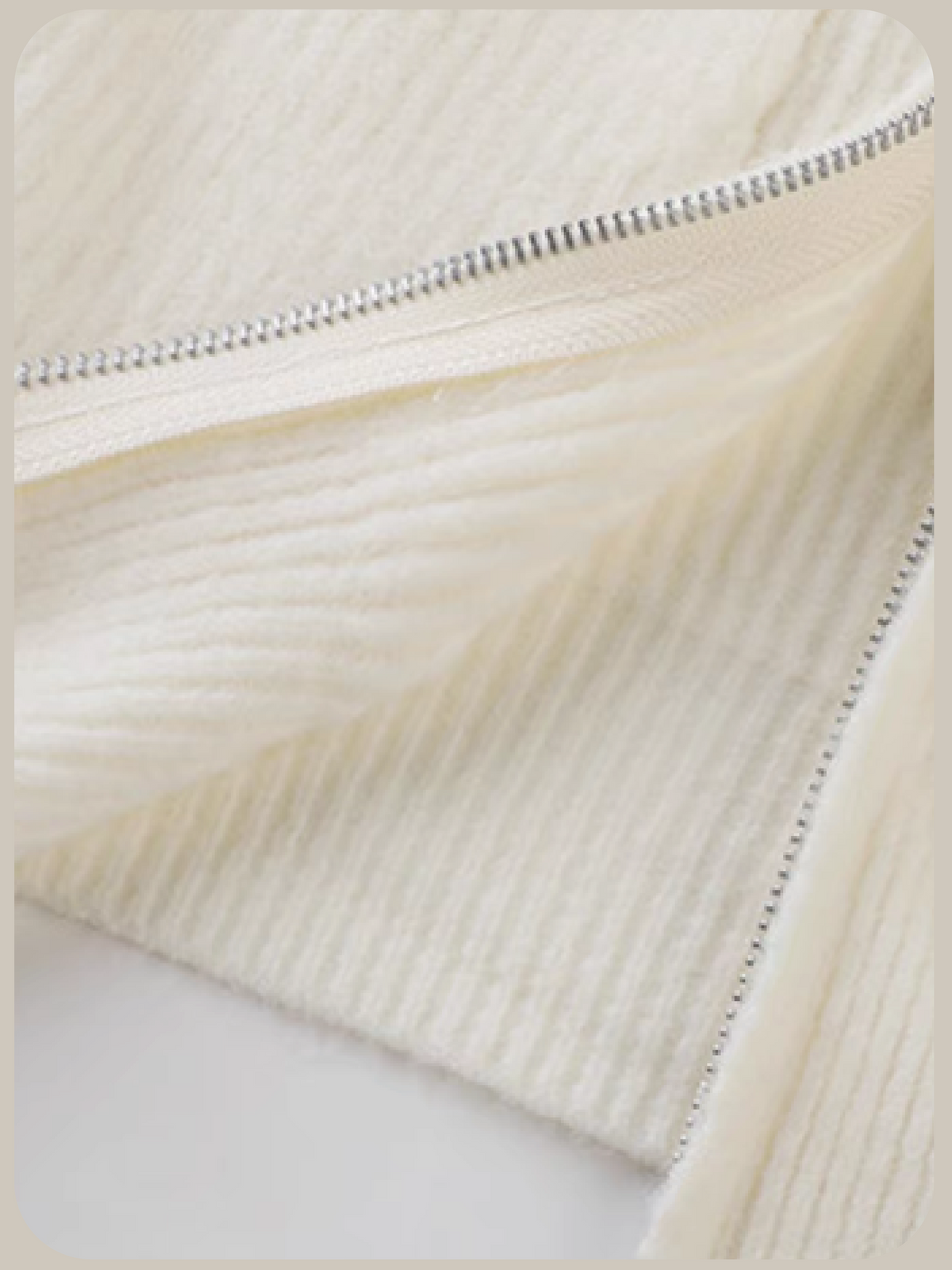 Double Zip Fur Hood Cardiagan/ダブルジップファーフードカーディガン