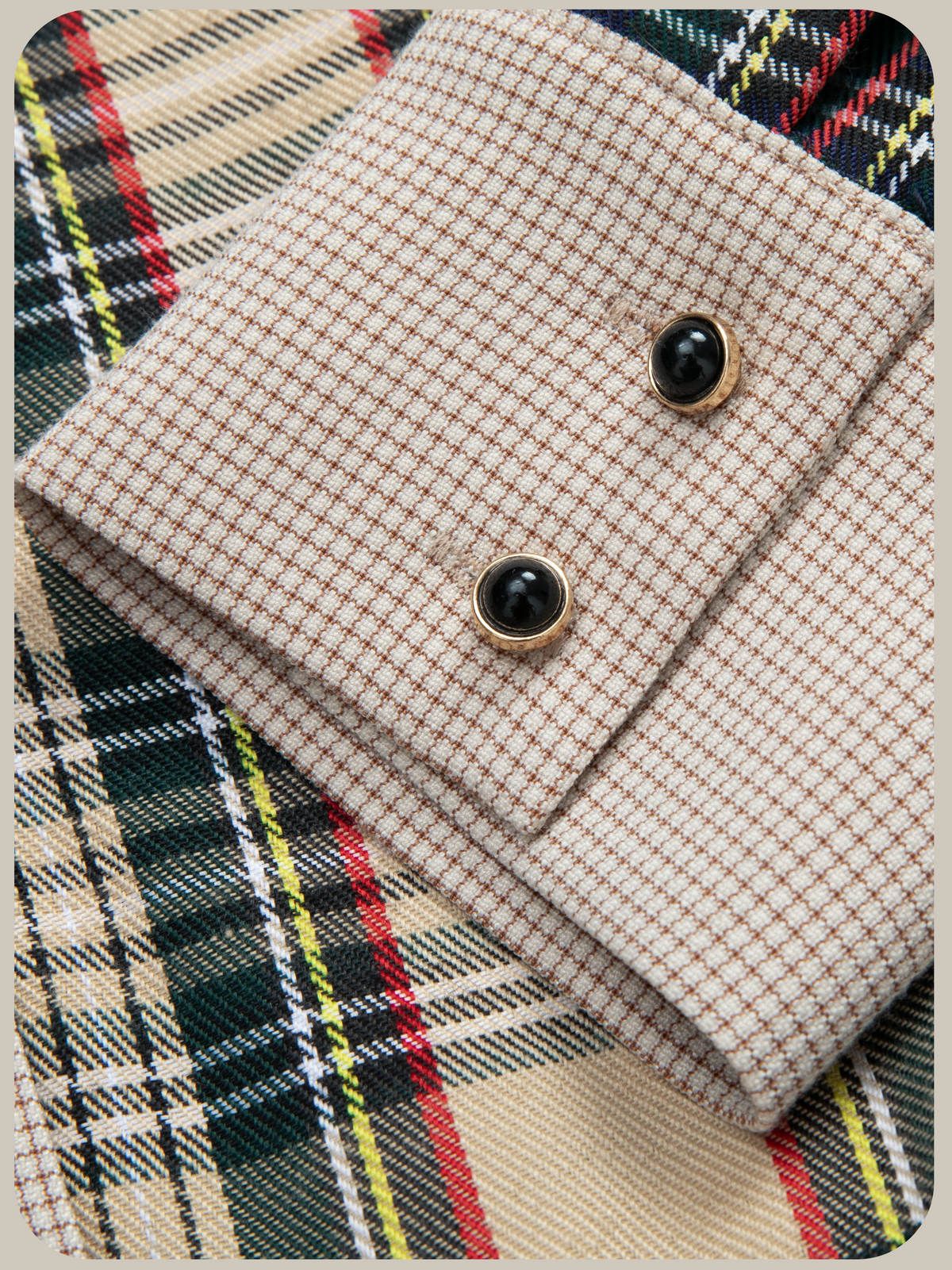 Asymmetric Tartan Check Dress