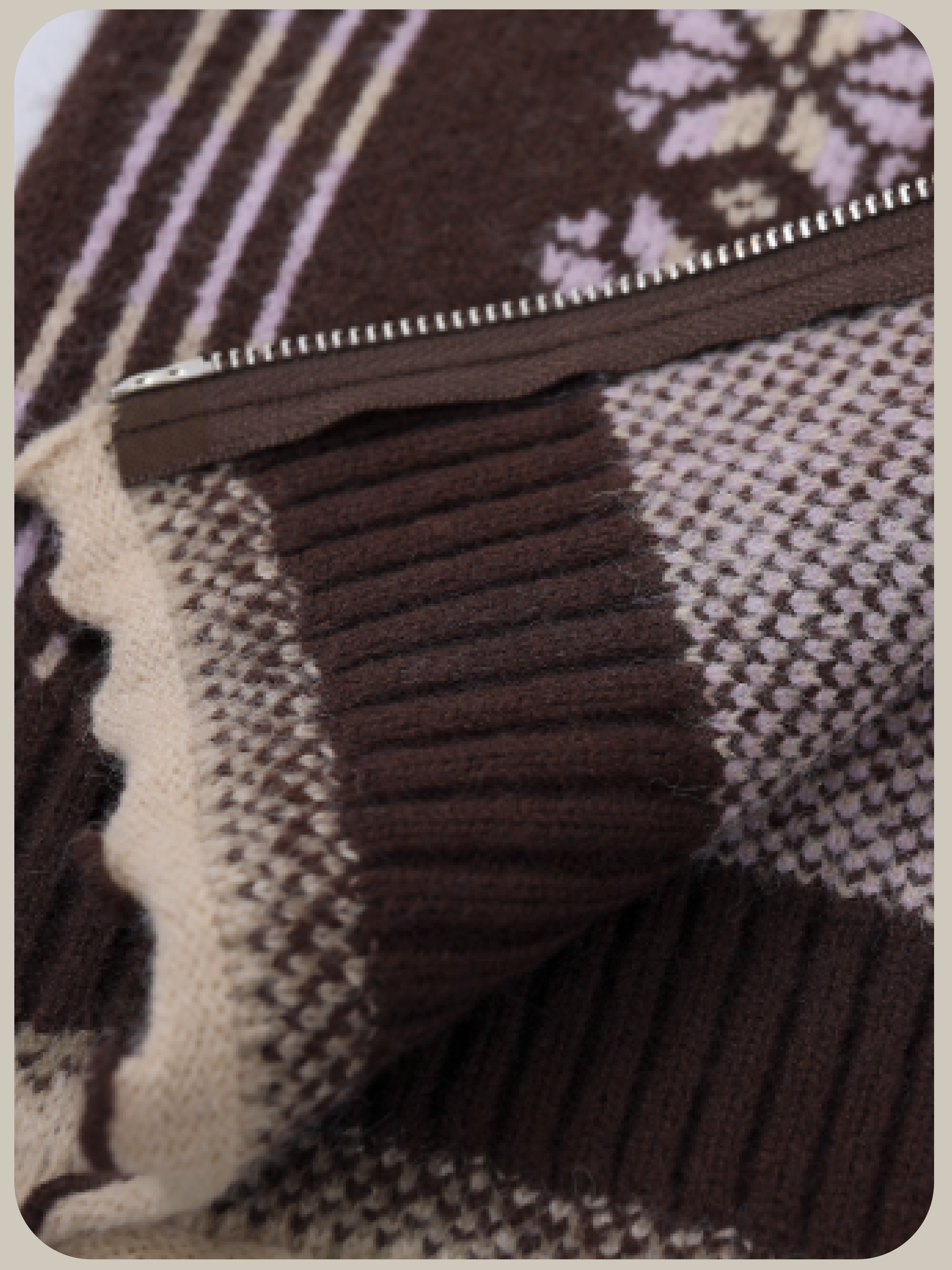 Jacquard Cardigan With Head Piece/ヘッドドレス付きジャカードカーディガン