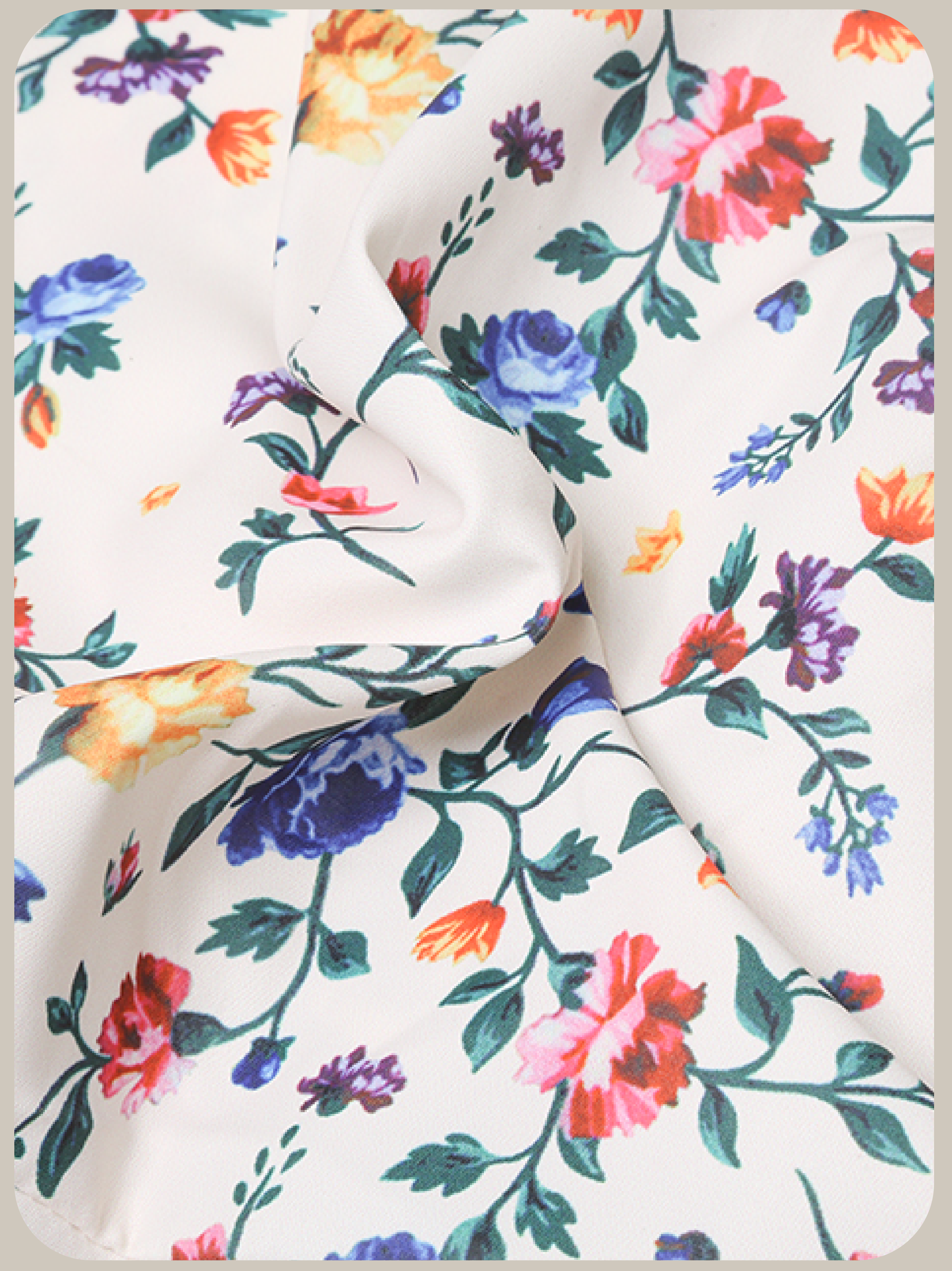 Waisted Floral One Piece/ウエスト花柄ワンピース