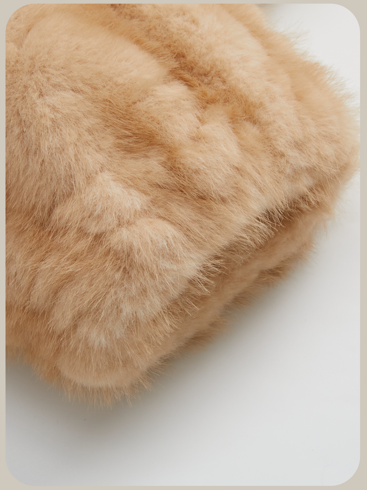 Cropped Bow Faux Fur Coat/ボウ付きフェイクファーコート