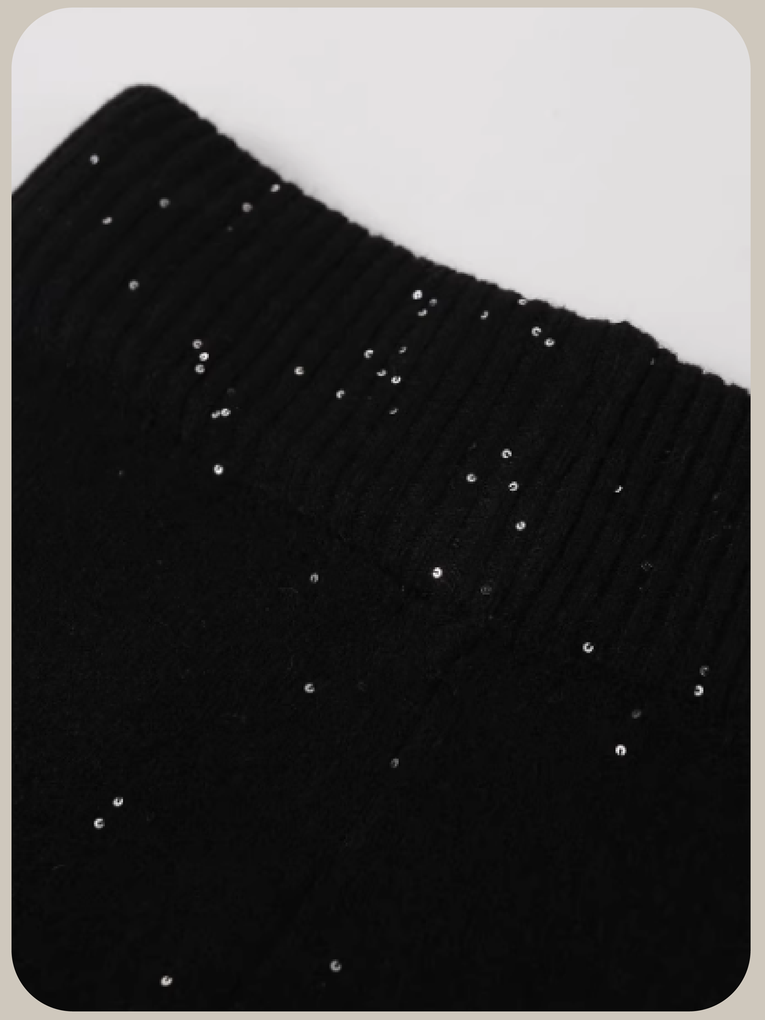 Sequin Knitting 2 Item Set Up/スパンコール編み2アイテムセットアップ