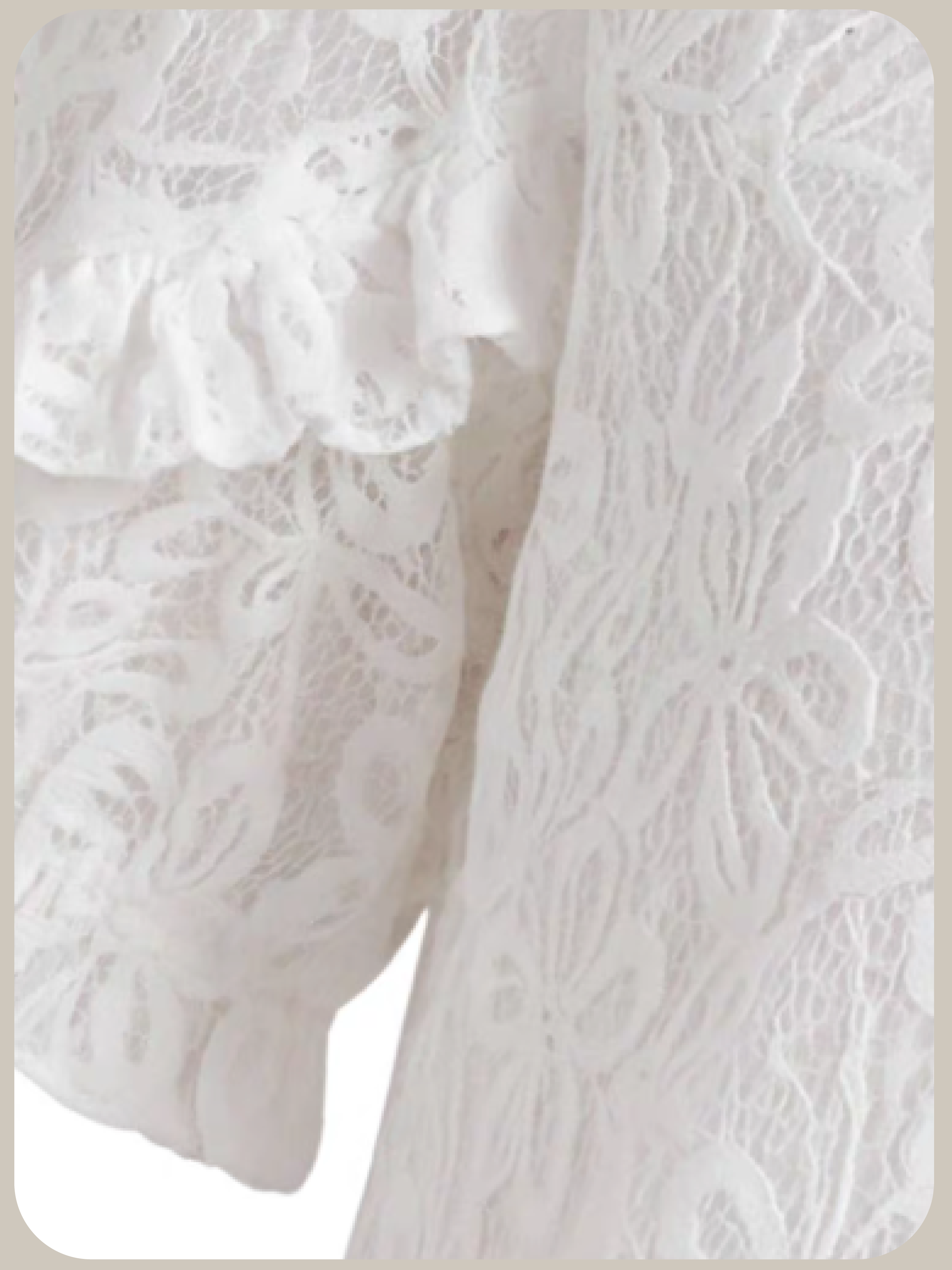 Azure Petal Lace Shirt/アズールペタルレースシャツ