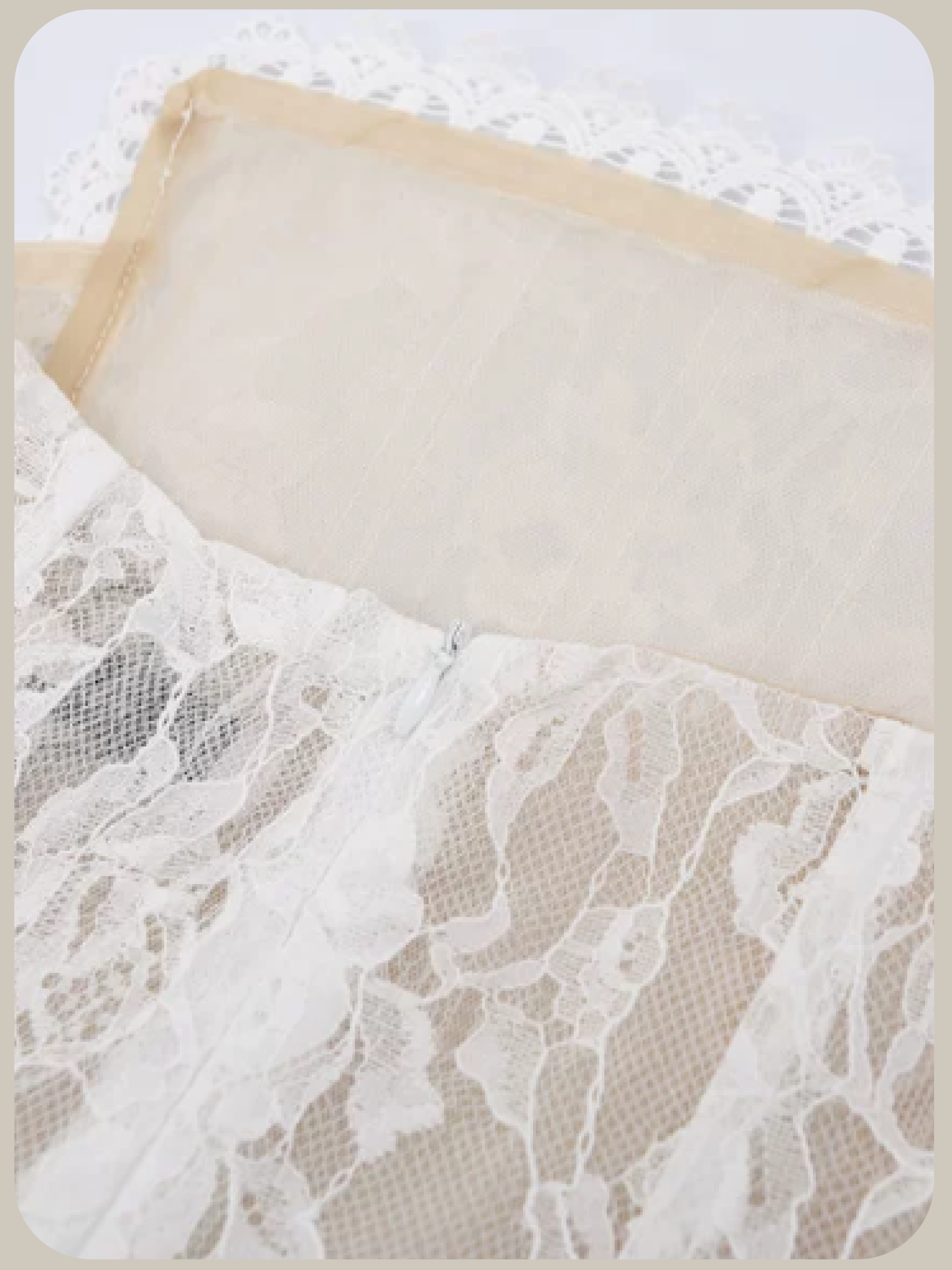 Texture Lace Waisted Bustier Dress/テクスチャーレースビスチェドレス