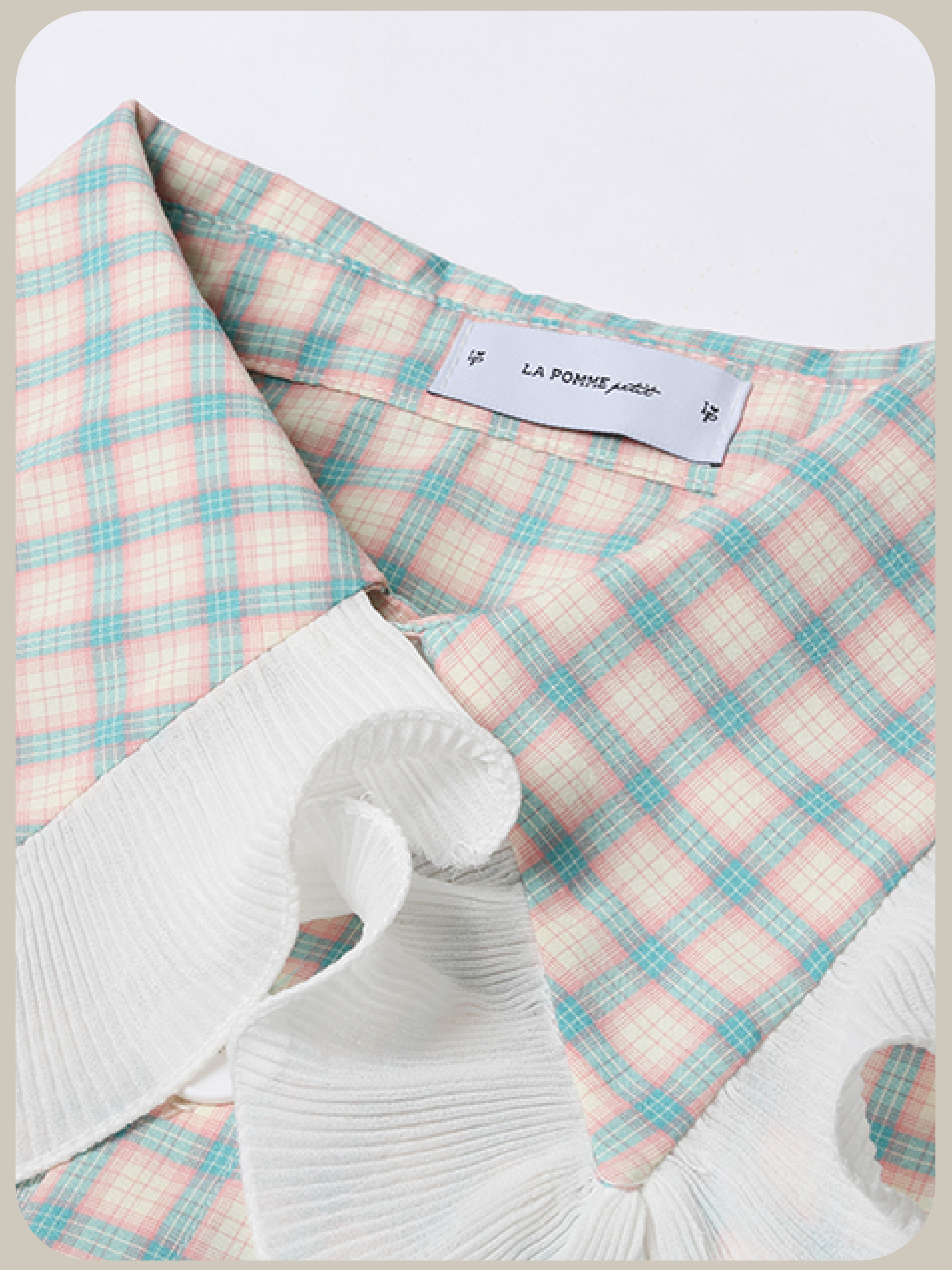 Asymmetric Pocket Check Dress