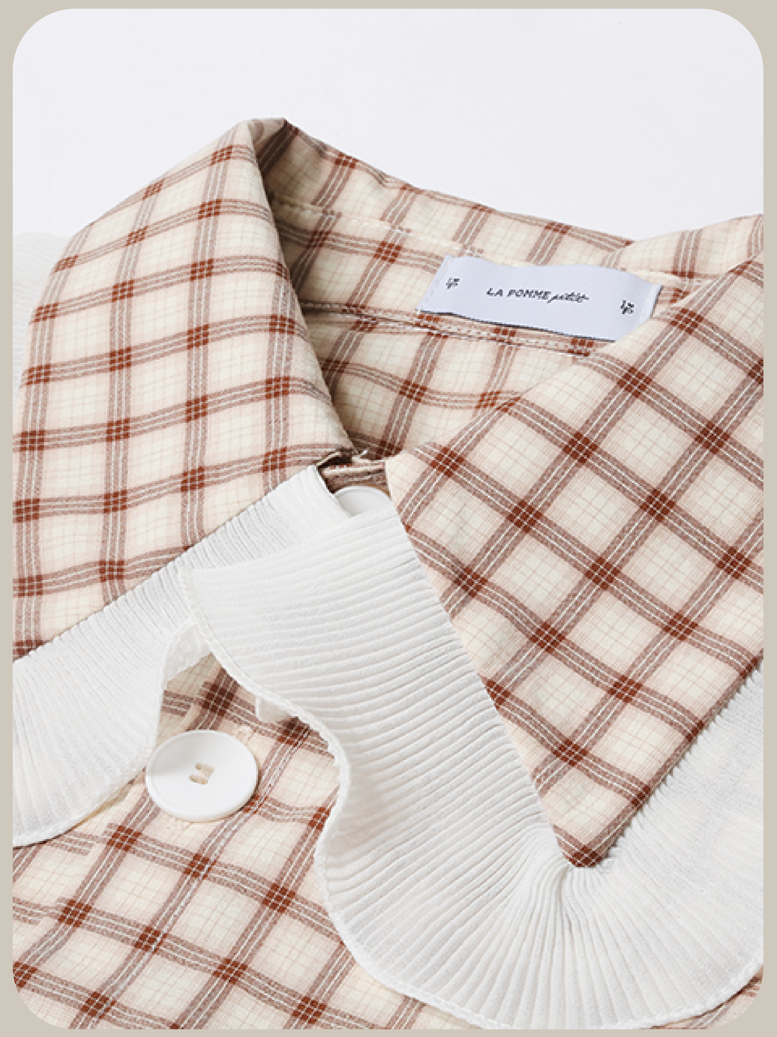 Asymmetric Pocket Check Dress