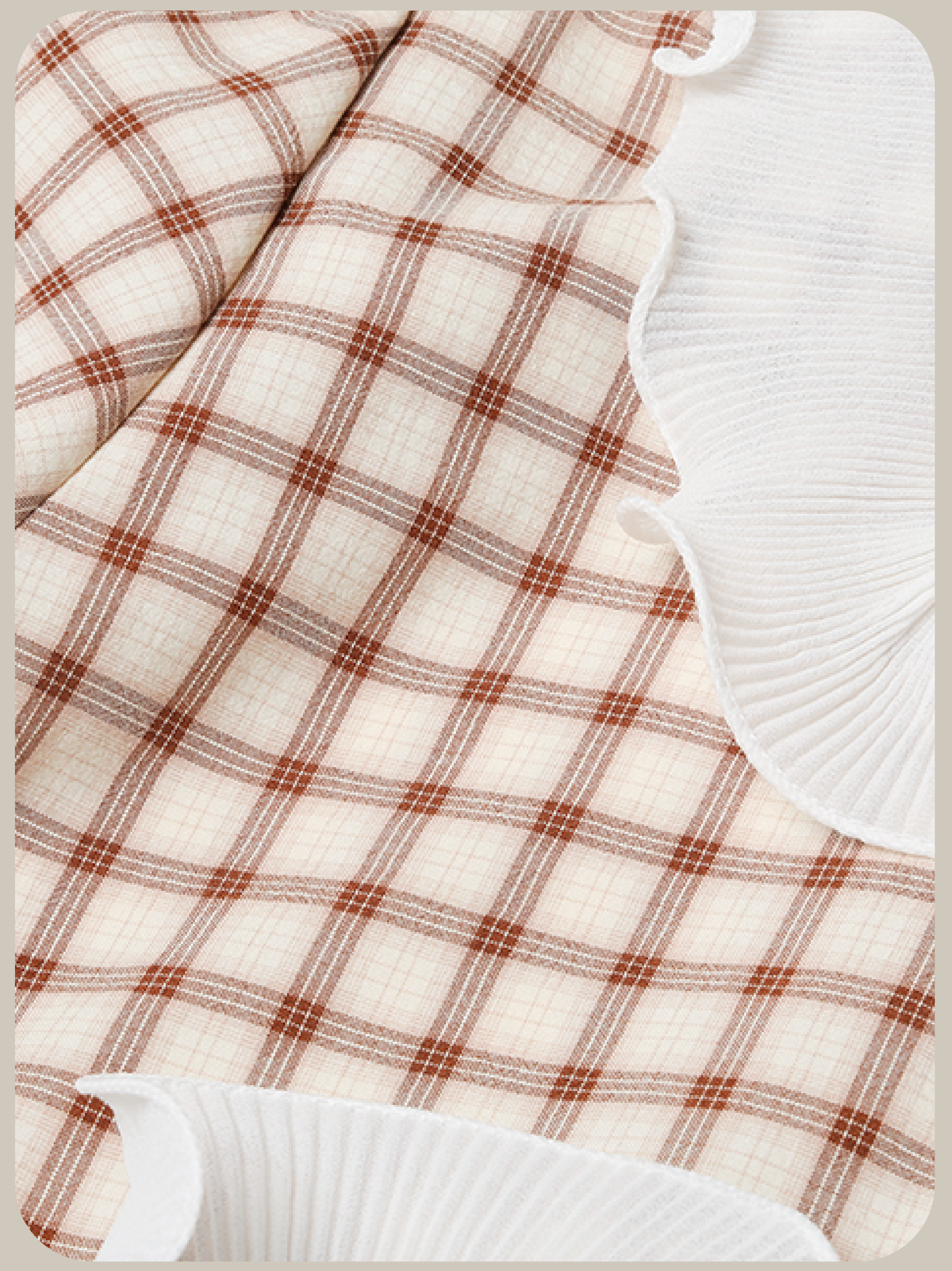 Asymmetric Pocket Check Dress