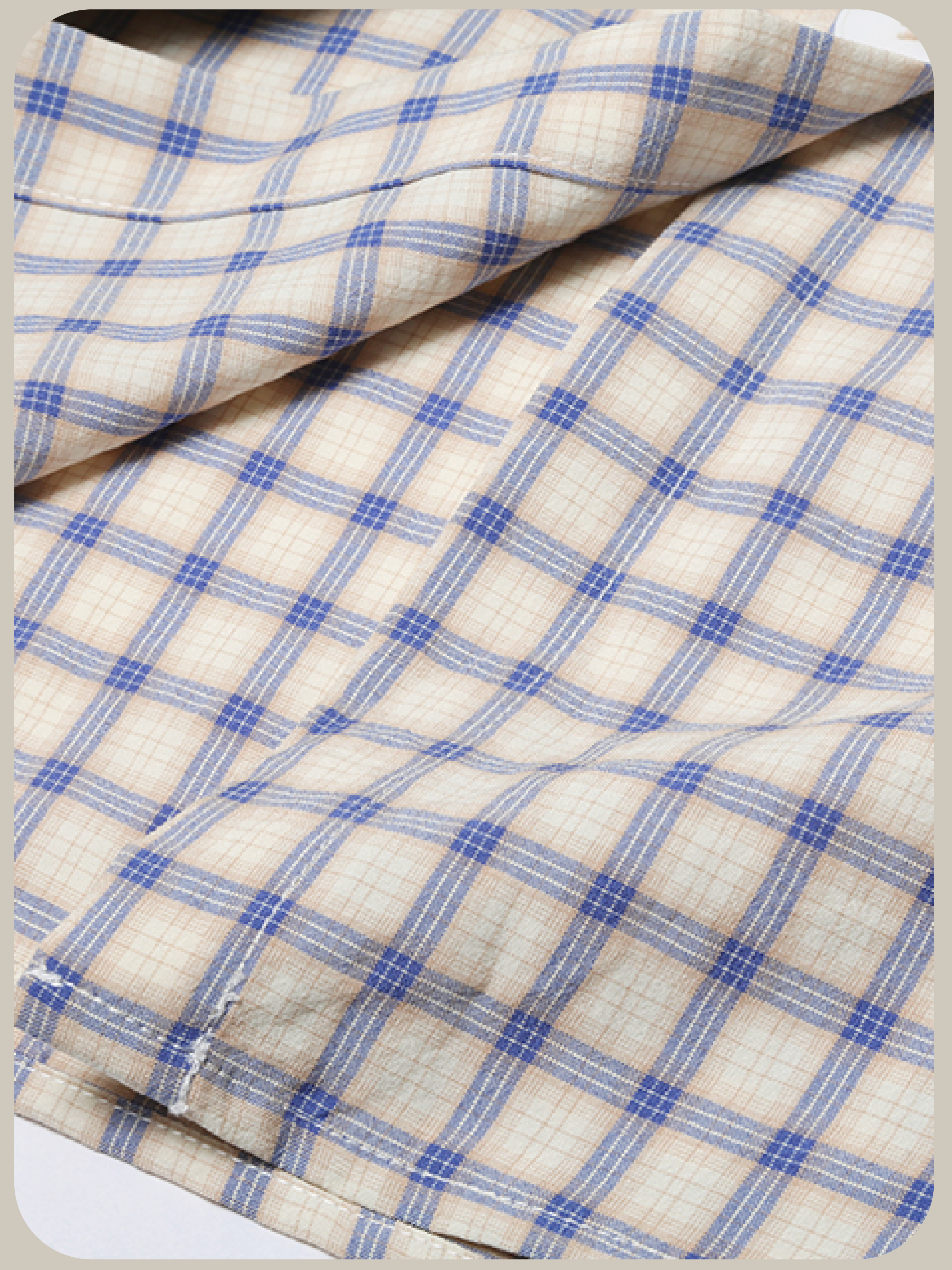 Asymmetric Pocket Check Dress