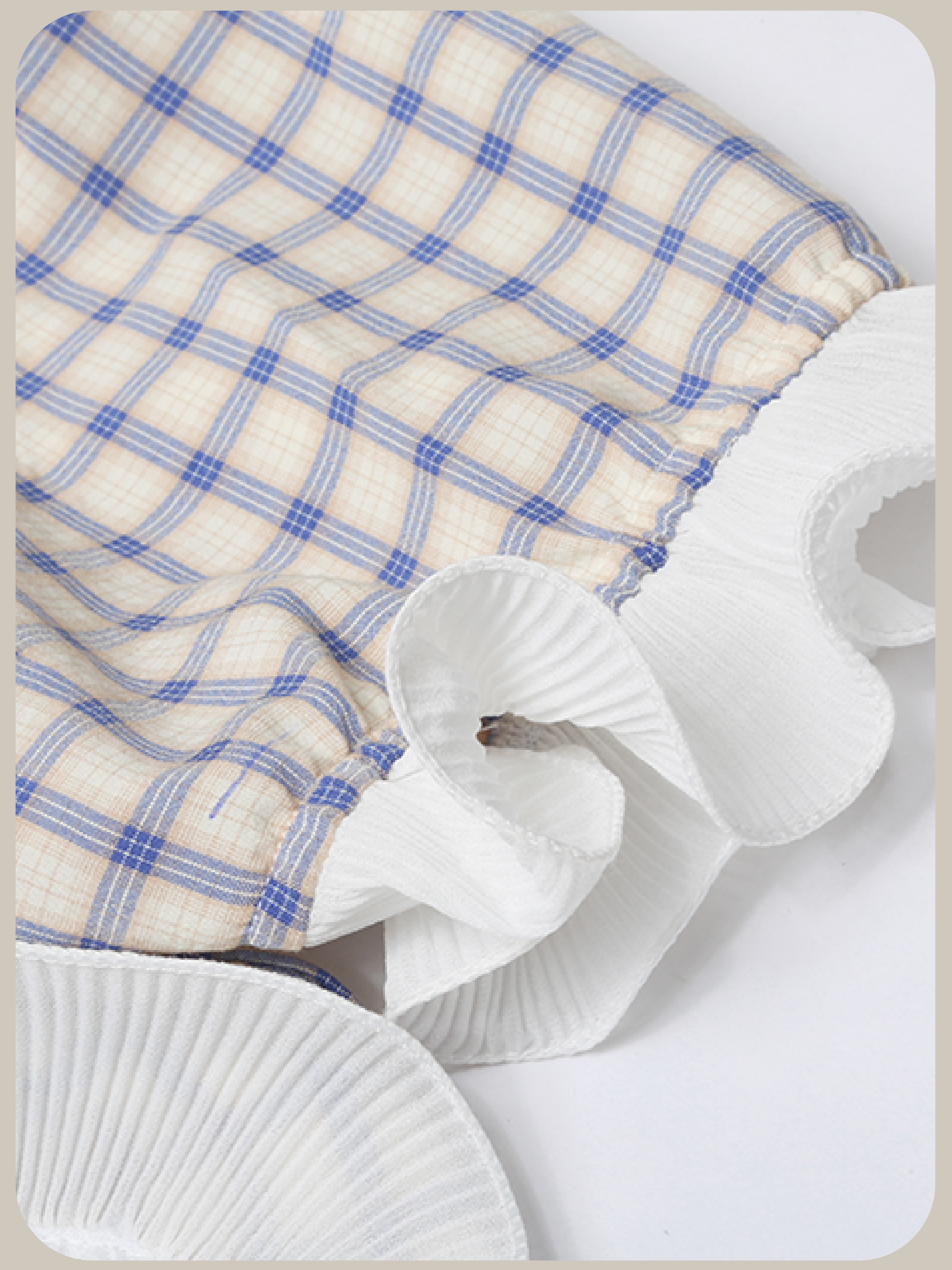 Asymmetric Pocket Check Dress