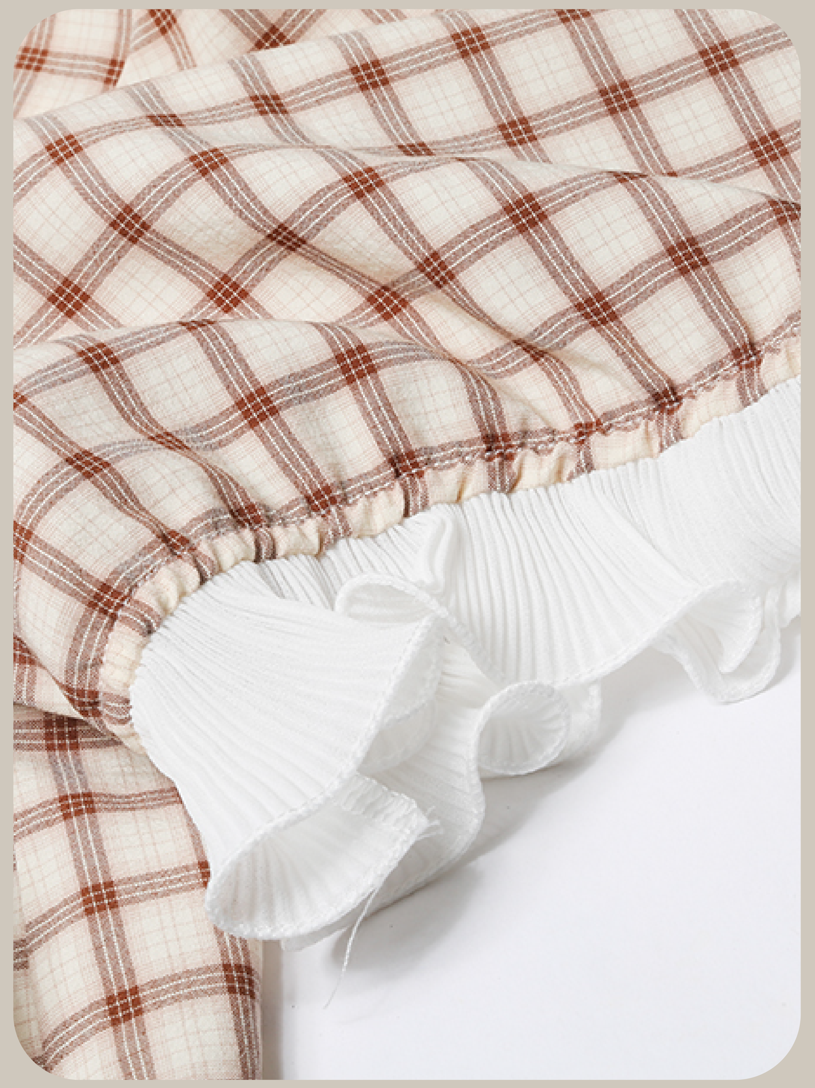 Asymmetric Pocket Check Dress