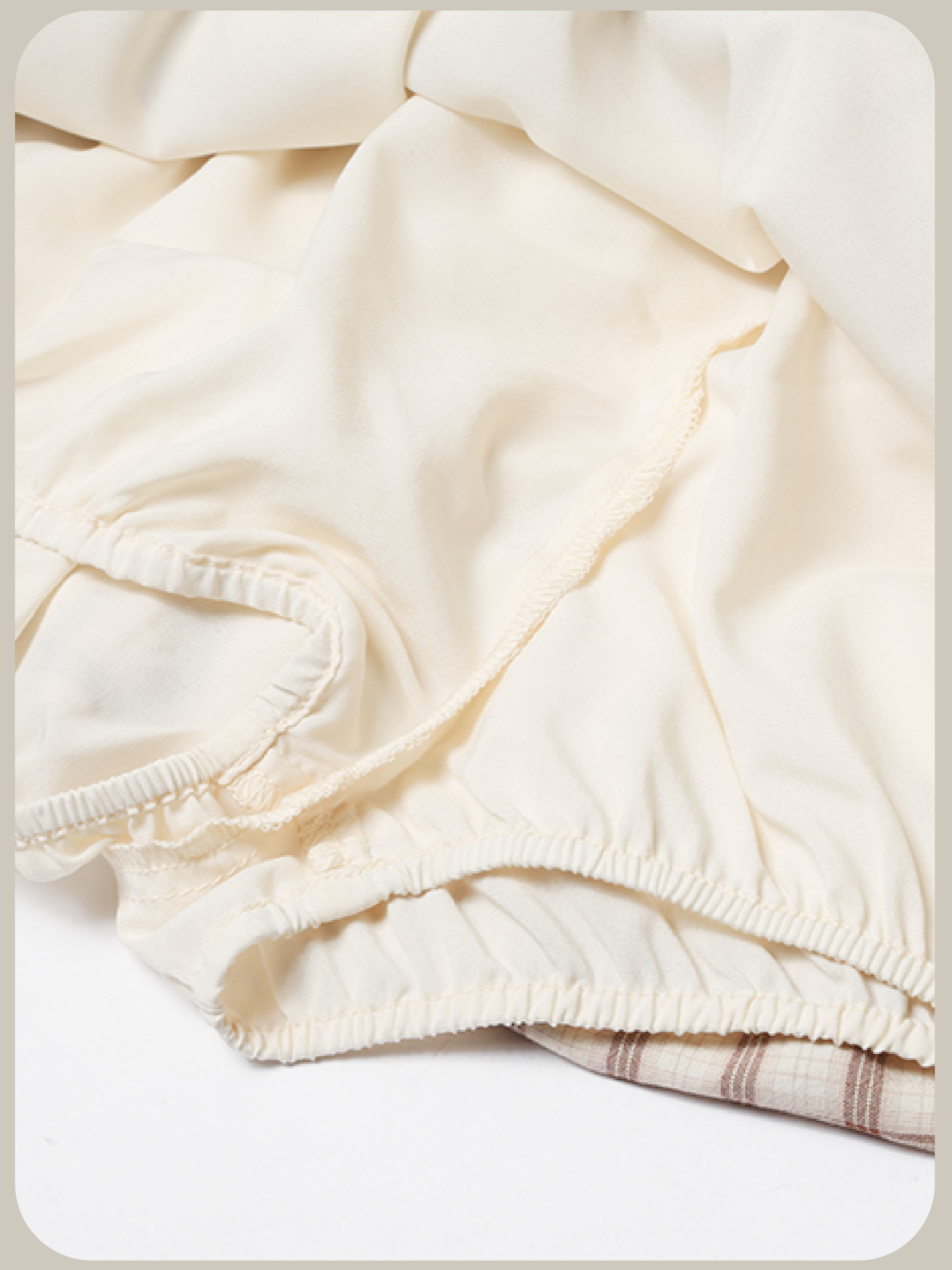 Gingham Check Baloon Skirt