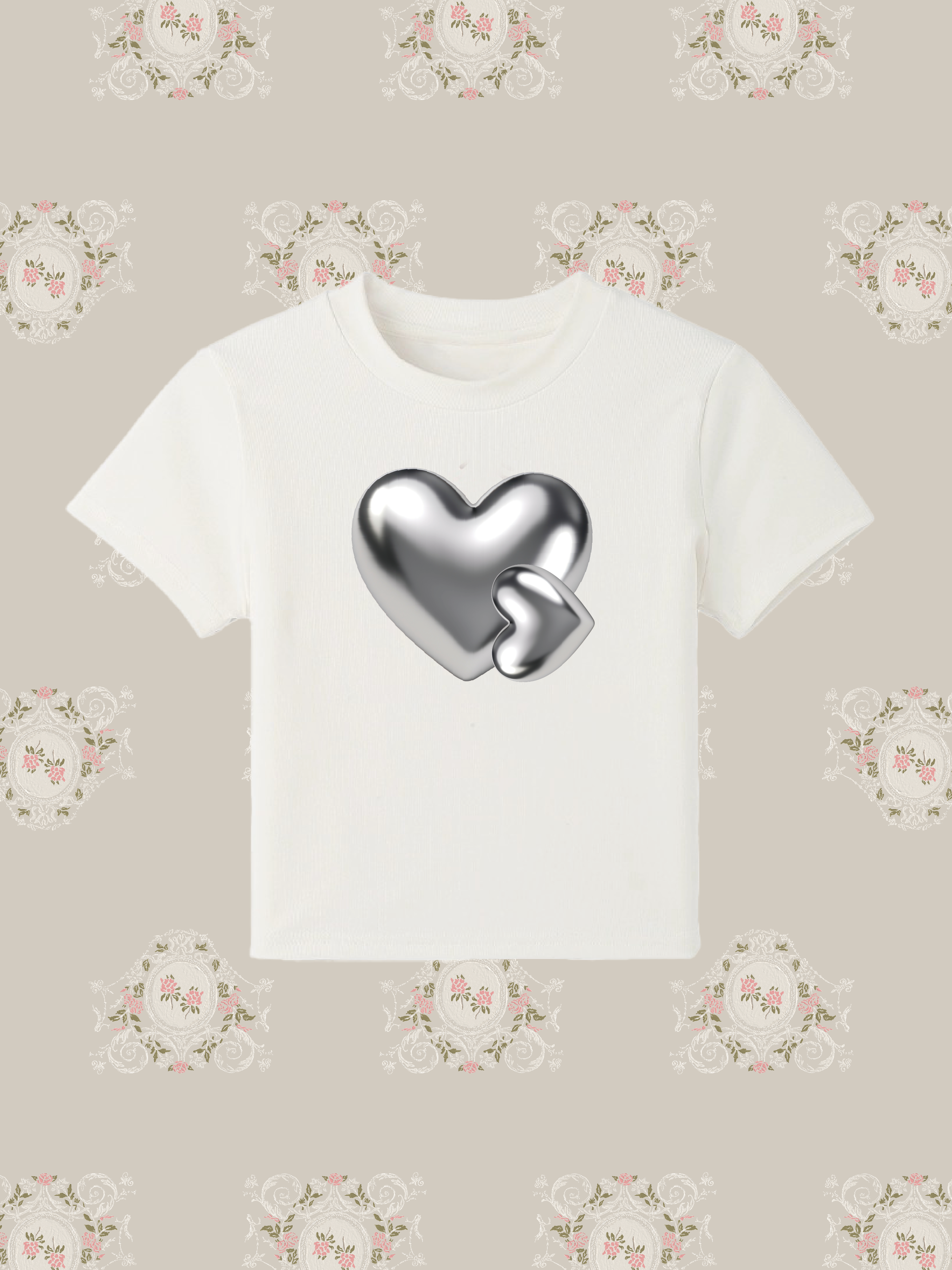 Petit Heart Graphic T/プチハートグラフィックTシャツ