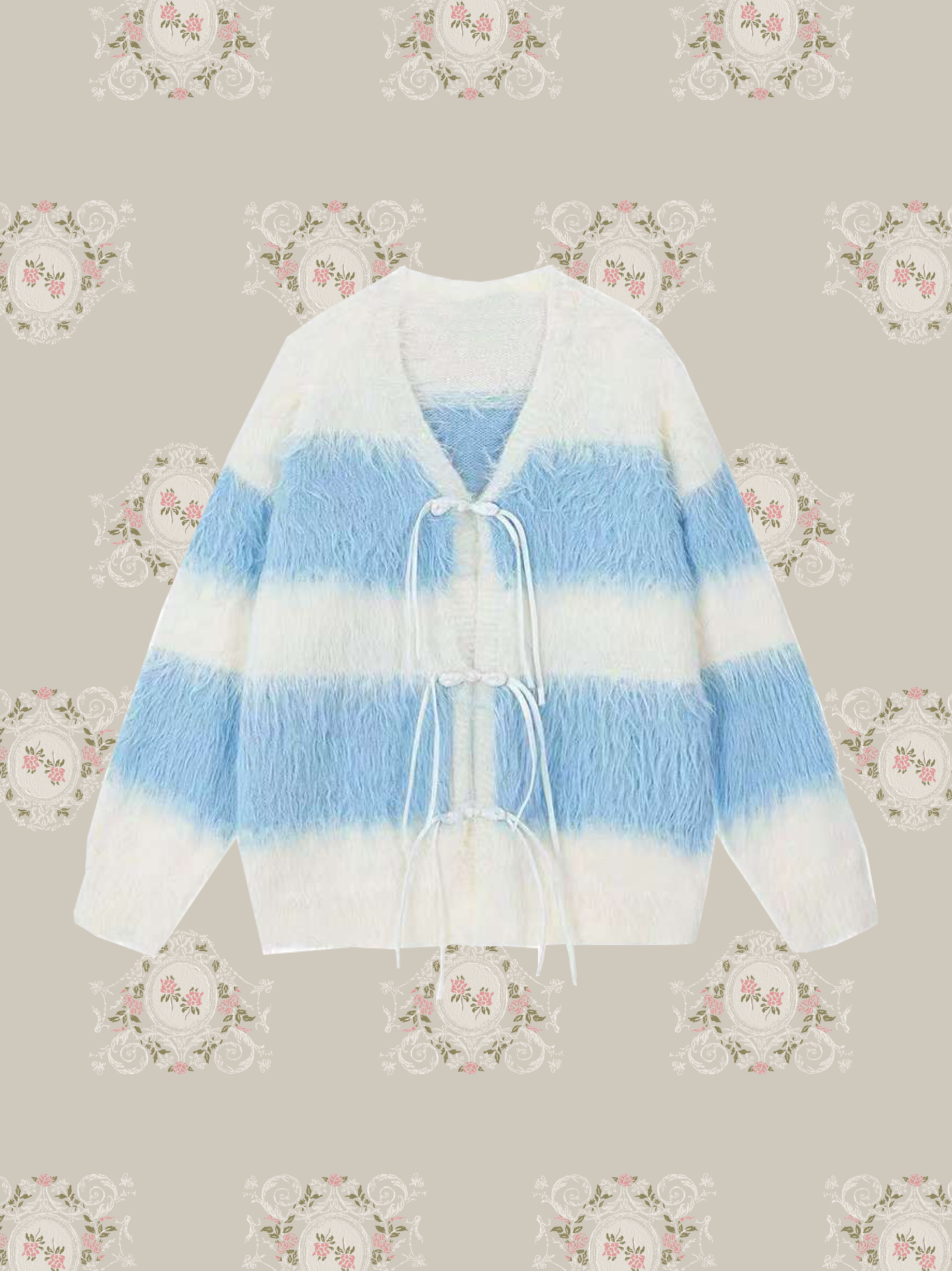 Mohair Two Tone Cardigan/モヘアツートンカーディガン