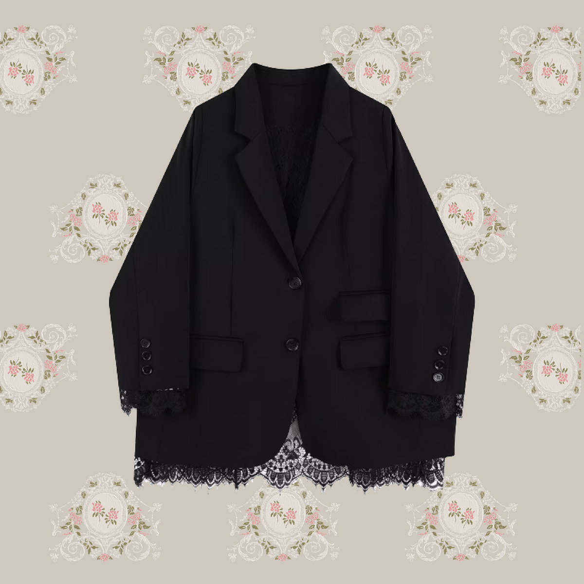 Back Lace Design Jacket