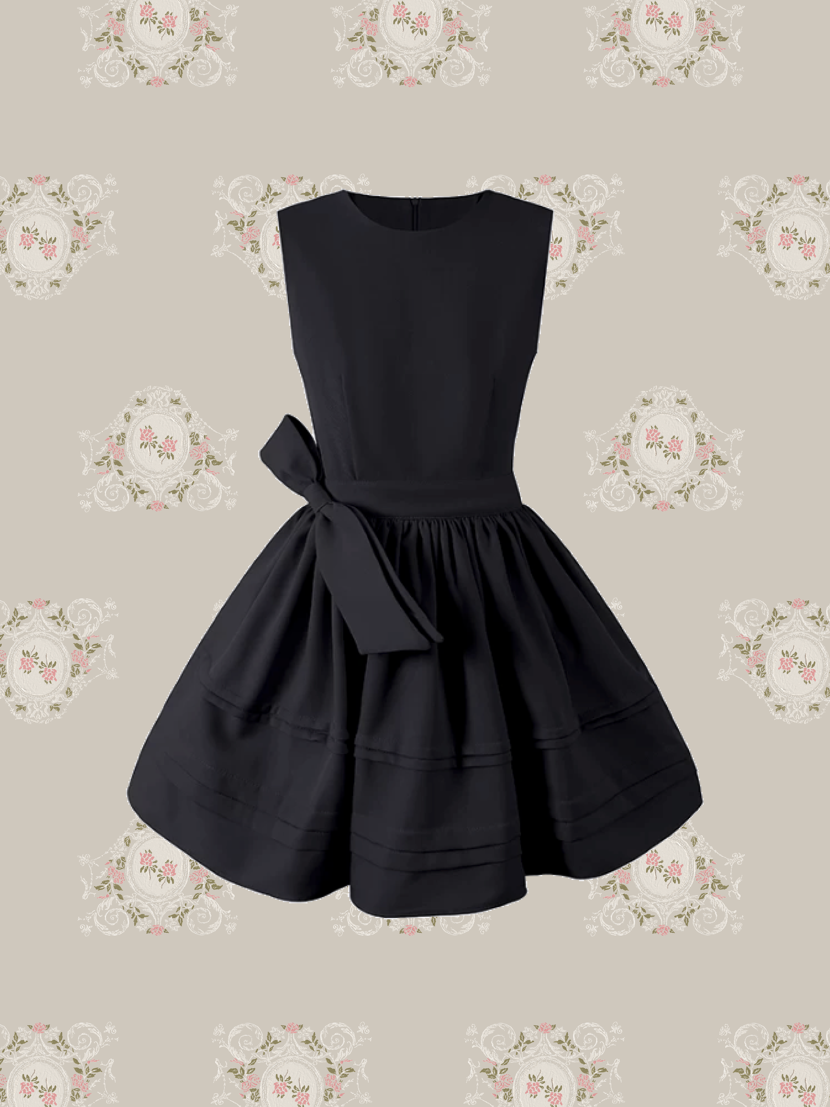 French Bow Volume Dress/フレンチボウボリュームドレス