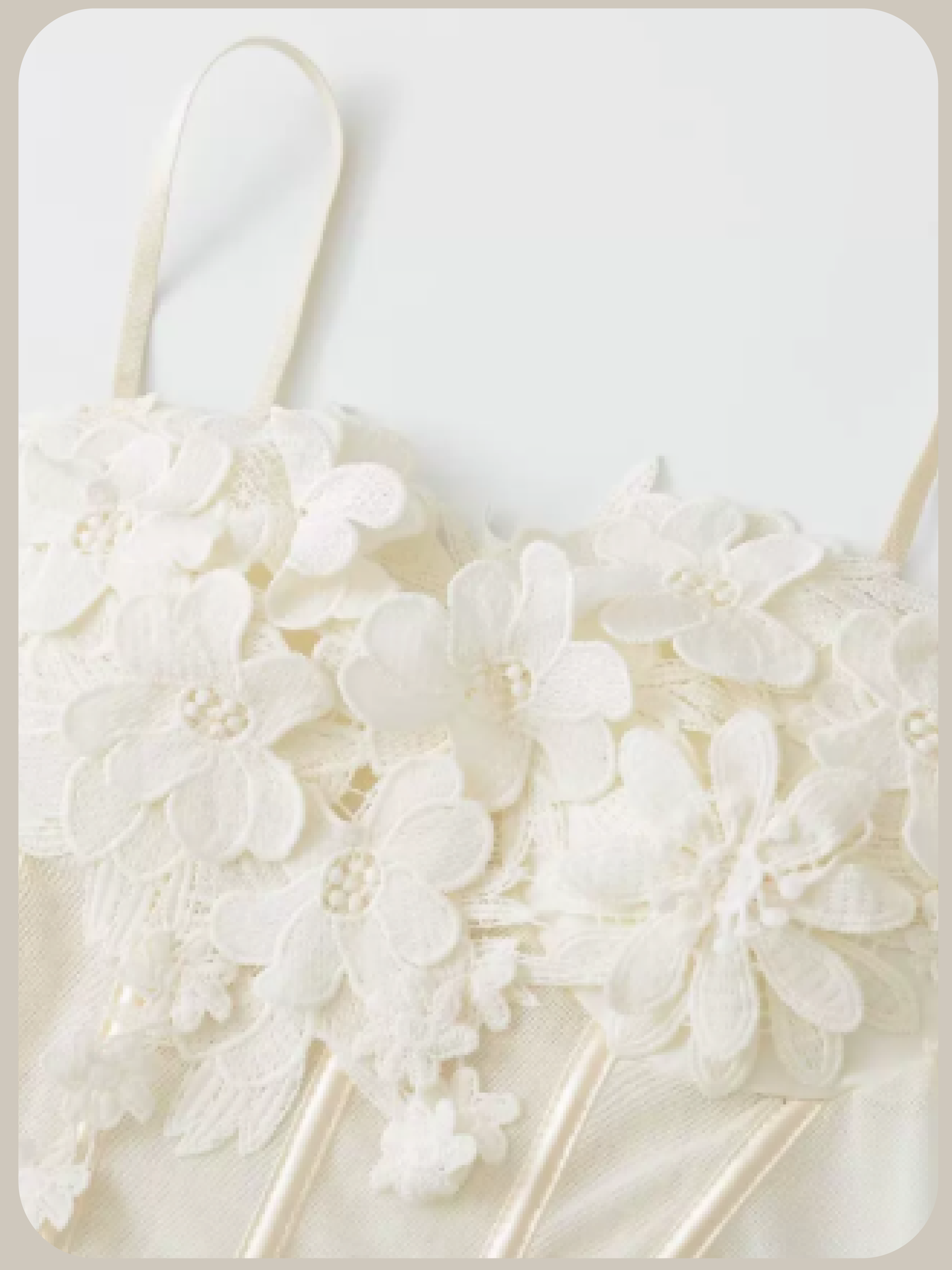Detail Lace Flower Applique Cami/レースフラワーアップリケキャミソール