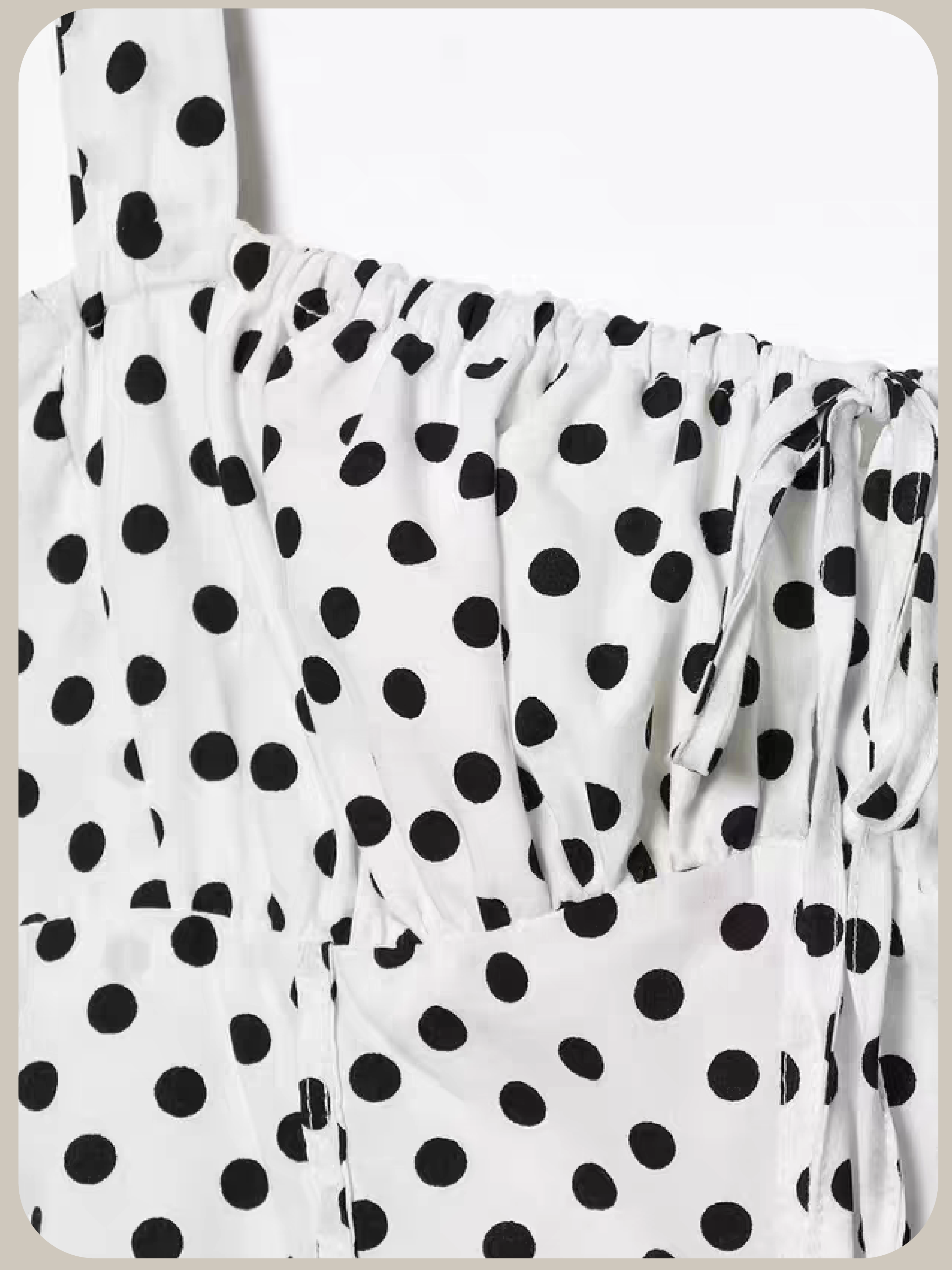 French Square Collar Dot One Piece/フレンチスクエアカラー ドット柄ワンピース