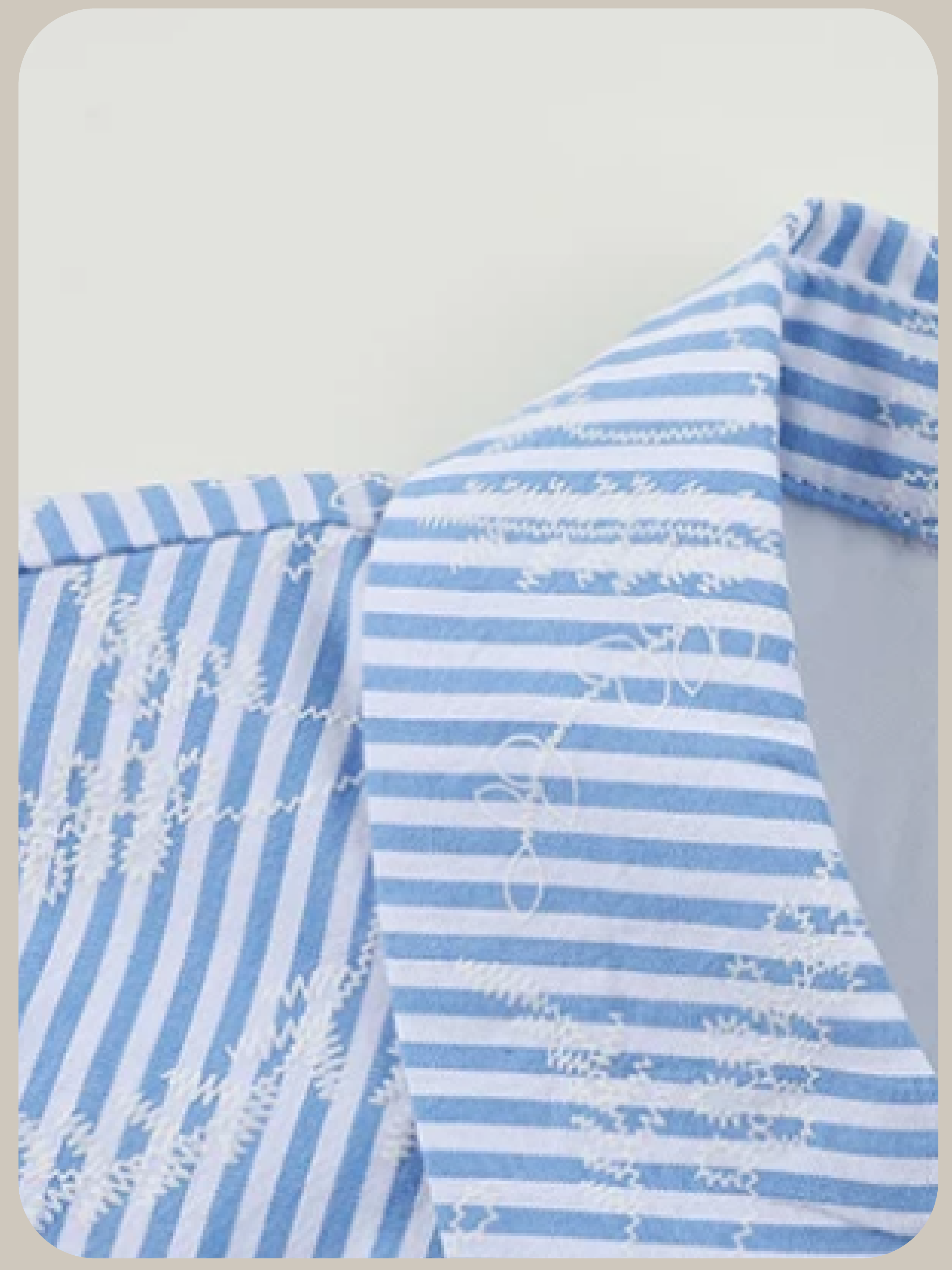Fake Two Stripe Shirt Jacket/フェイクツーストライプシャツジャケット